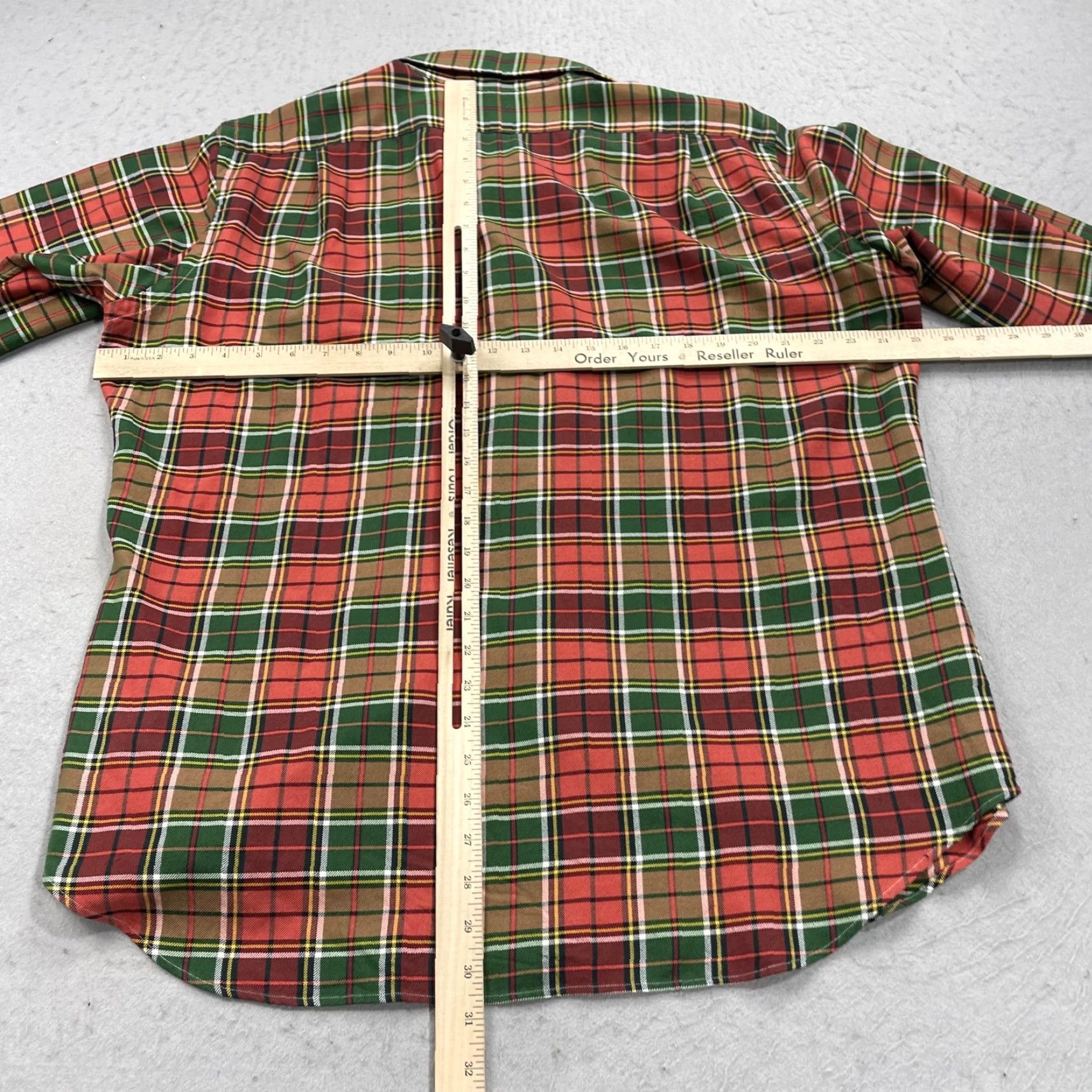 Polo Ralph Lauren Polo Ralph Lauren Shirt Mens Large Multicolor Plaid Regent Classic Cotton Silk Wool Twill Button-Up Long Sleeve Casual Size US L / EU 52-54 / 3 - 7 Thumbnail
