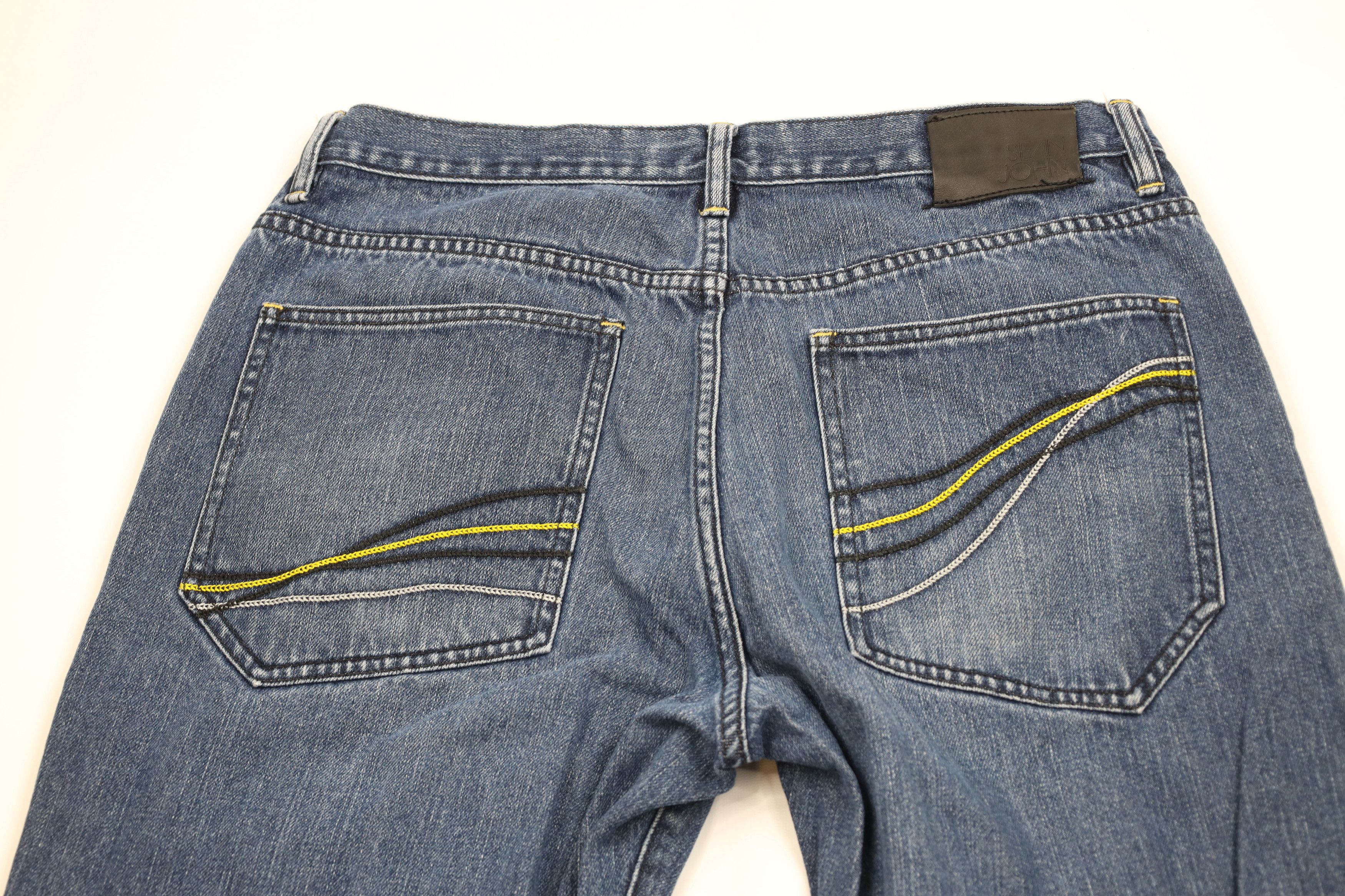 Sean John Vintage Y2K Sean John Fit Wide Leg Denim Jeans Blue Cotton Size US 34 / EU 50 - 11 Thumbnail