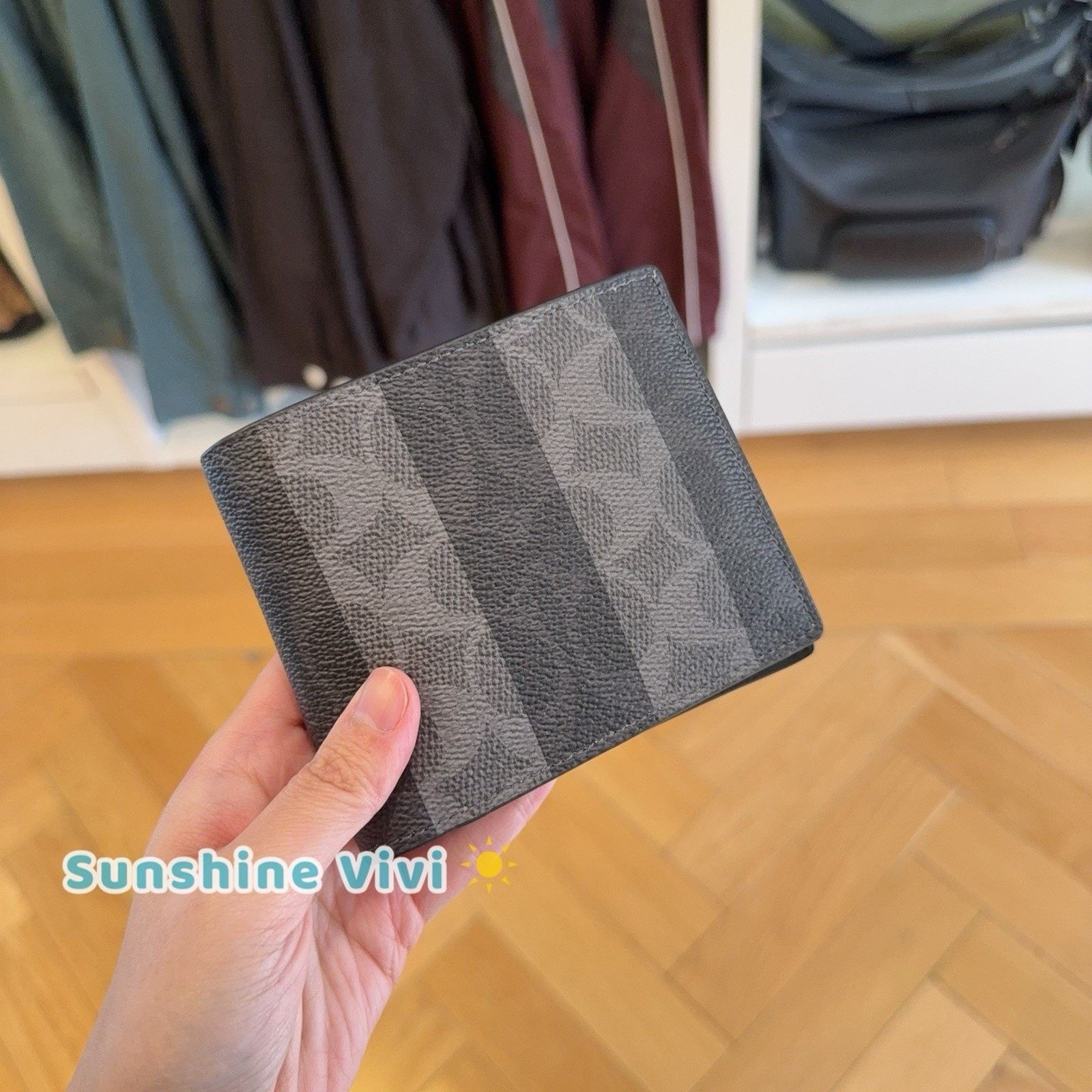 Coach NWT Coach Men 3-In-1 WalletIn Signature Stripes Black/Grey Size ONE SIZE - 5 Thumbnail