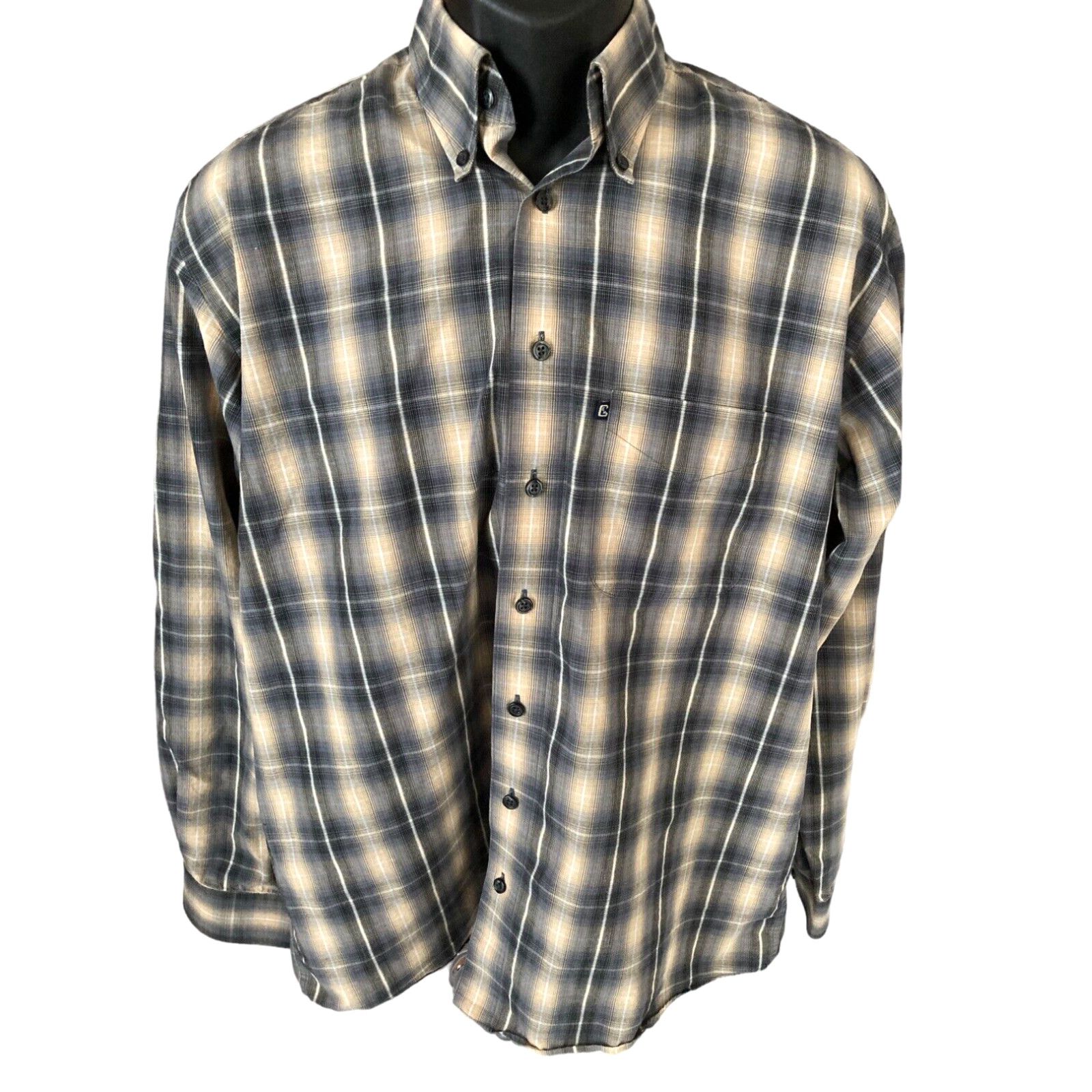Vintage 39/40 Button Down Plaid Size US M / EU 48-50 / 2 - 1 Thumbnail