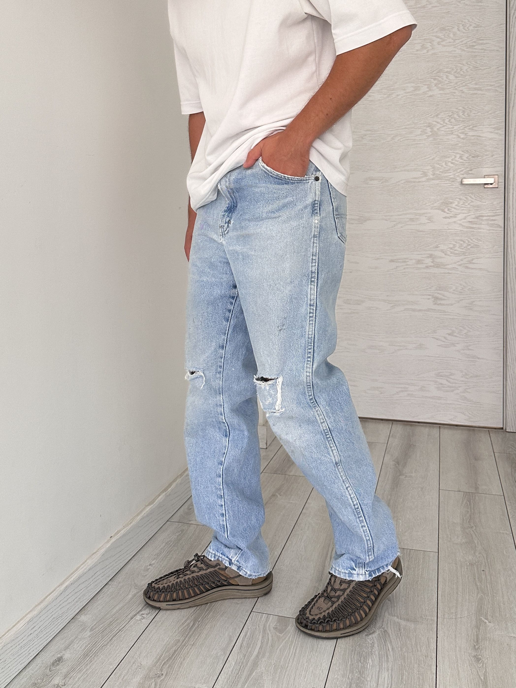 Dickies Vintage Dickies Distressed Blue Denim Pants Jeans Size US 34 / EU 50 - 4 Thumbnail