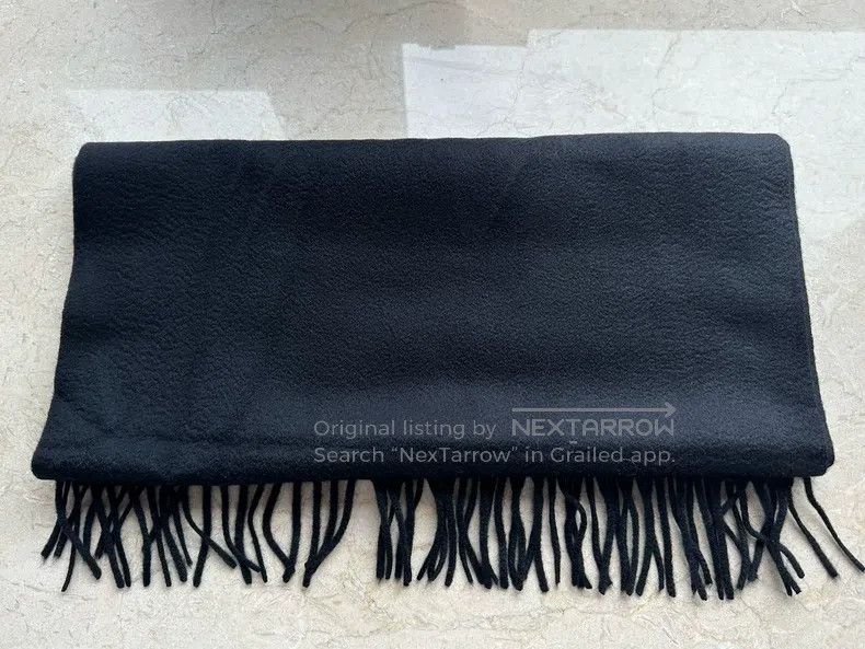 Loro Piana LORO PIANA size 170*43cm Black Cashmere Scarf Size ONE SIZE - 2 Thumbnail