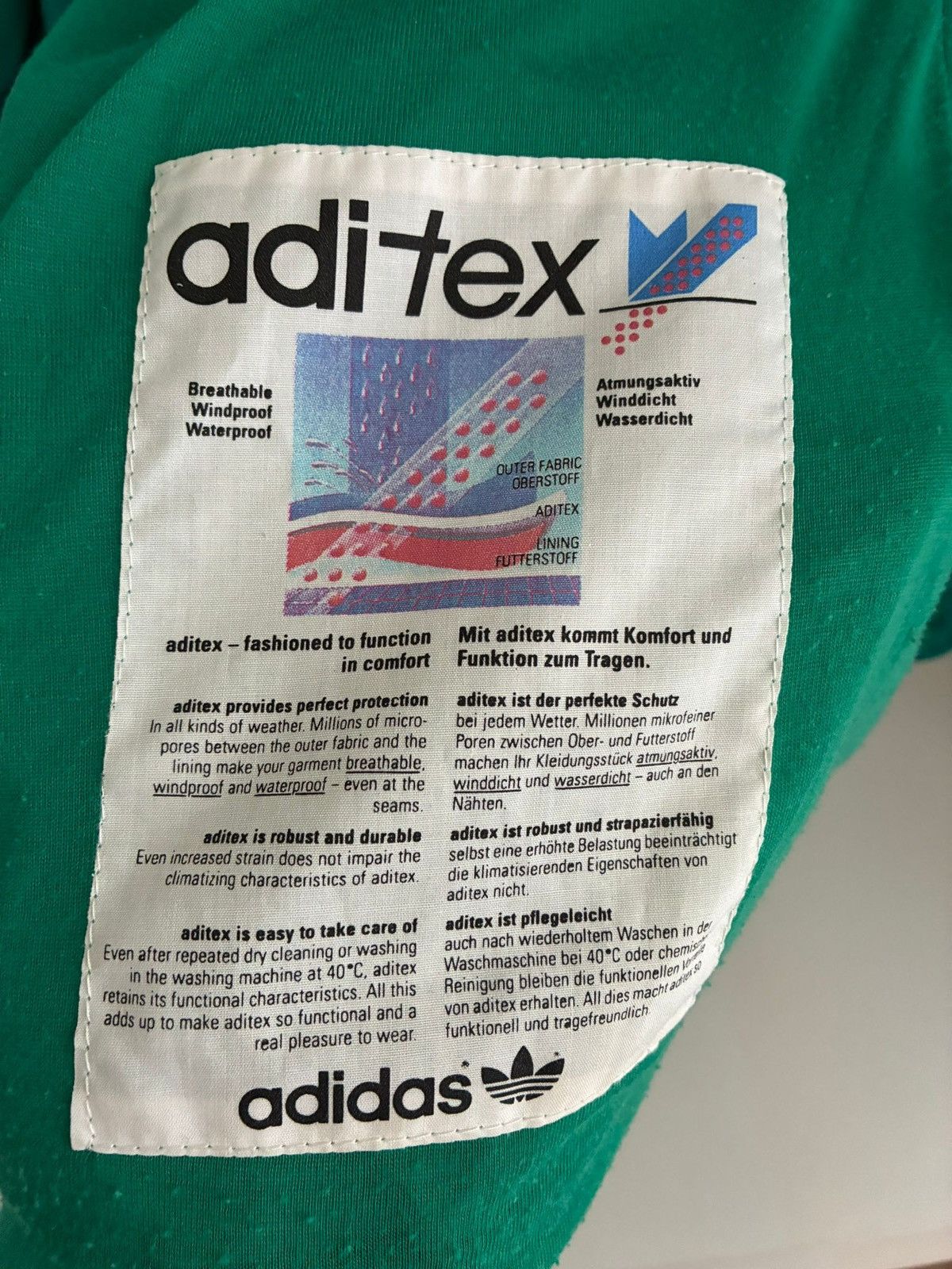 Adidas Vintage Aditex Jacket Adidas Equipment retro rare outdoor Size US XL / EU 56 / 4 - 8 Thumbnail