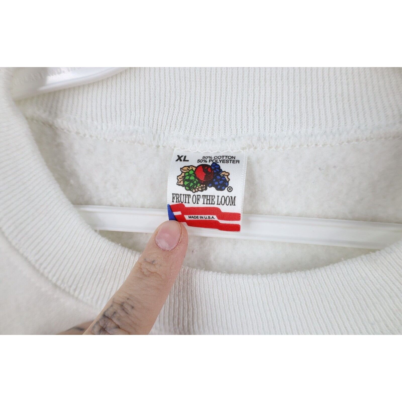 Vintage Vintage 90s Streetwear Distressed Christmas Sweatshirt Size XL / US 12-14 / IT 48-50 - 14 Thumbnail