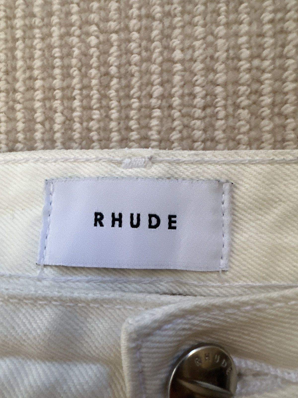 Rhude White Denim Rhude Jeans Size 30 Size US 30 / EU 46 - 10 Thumbnail