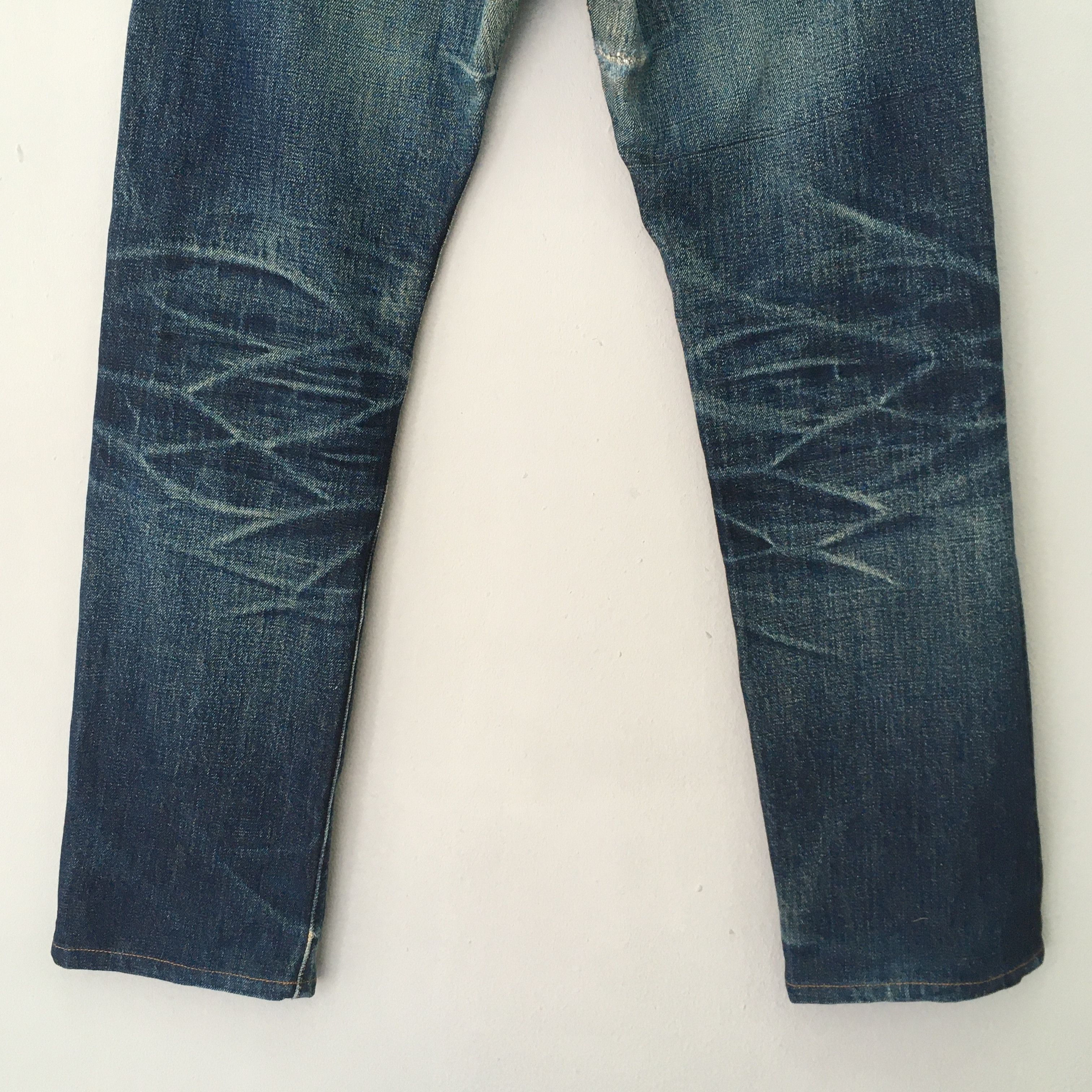 Denime Size 28x30 Vintage 90s Denime Big E Japan Denim S1450 Size US 28 / EU 44 - 10 Thumbnail