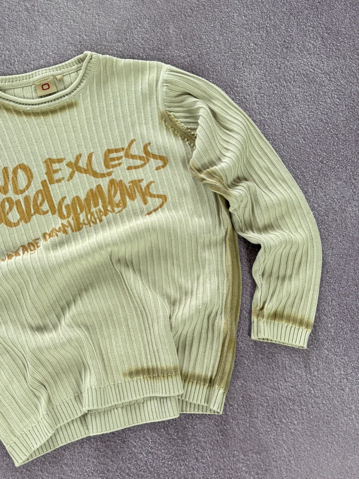 Japanese Brand Y2K Japan Vibe Ribbed Knit Streetwear Sweater Size US M / EU 48-50 / 2 - 5 Thumbnail