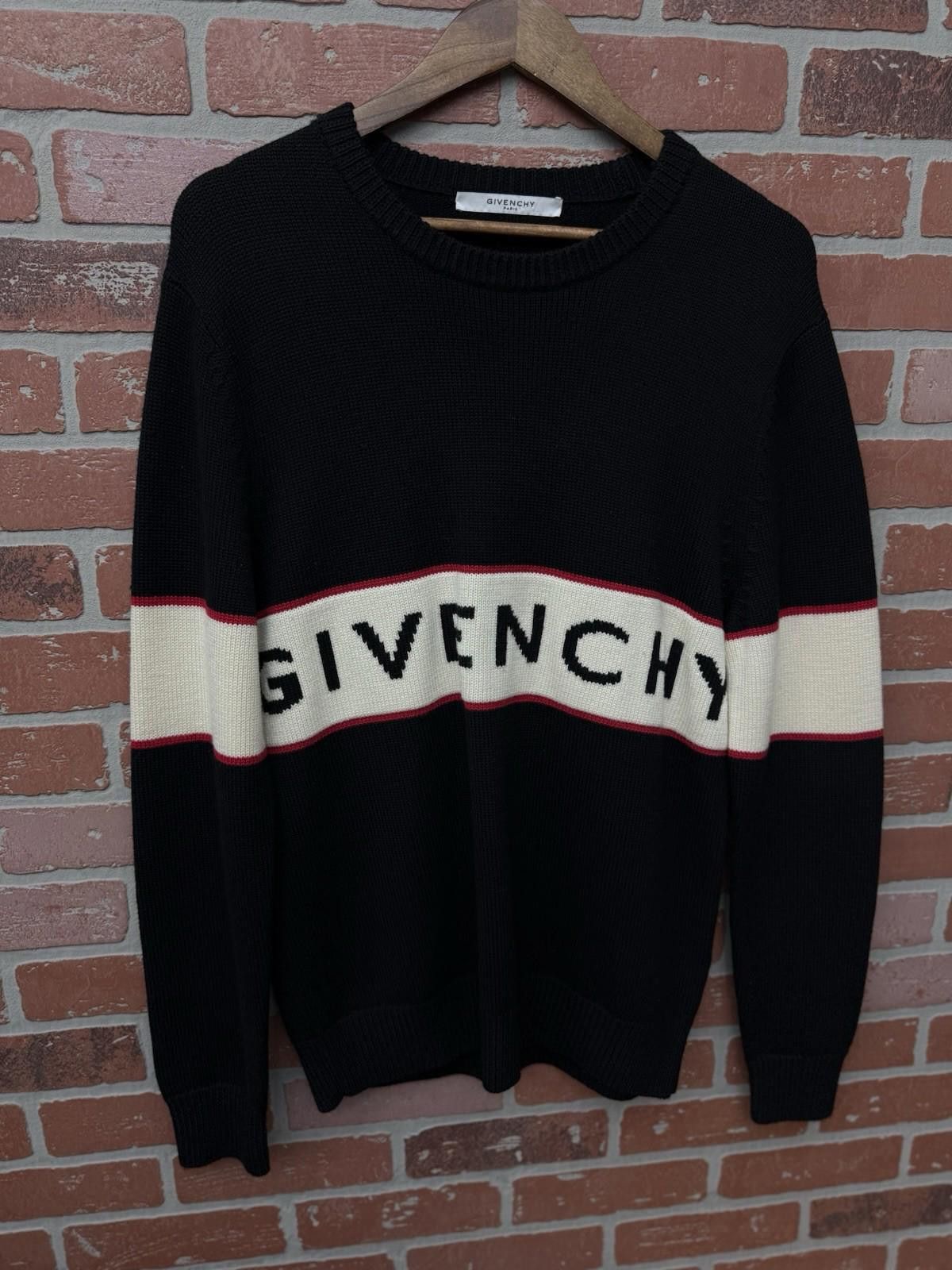 Givenchy Givenchy Red White and Black Knit Sweater Size Medium Men’s Size US M / EU 48-50 / 2 - 4 Thumbnail