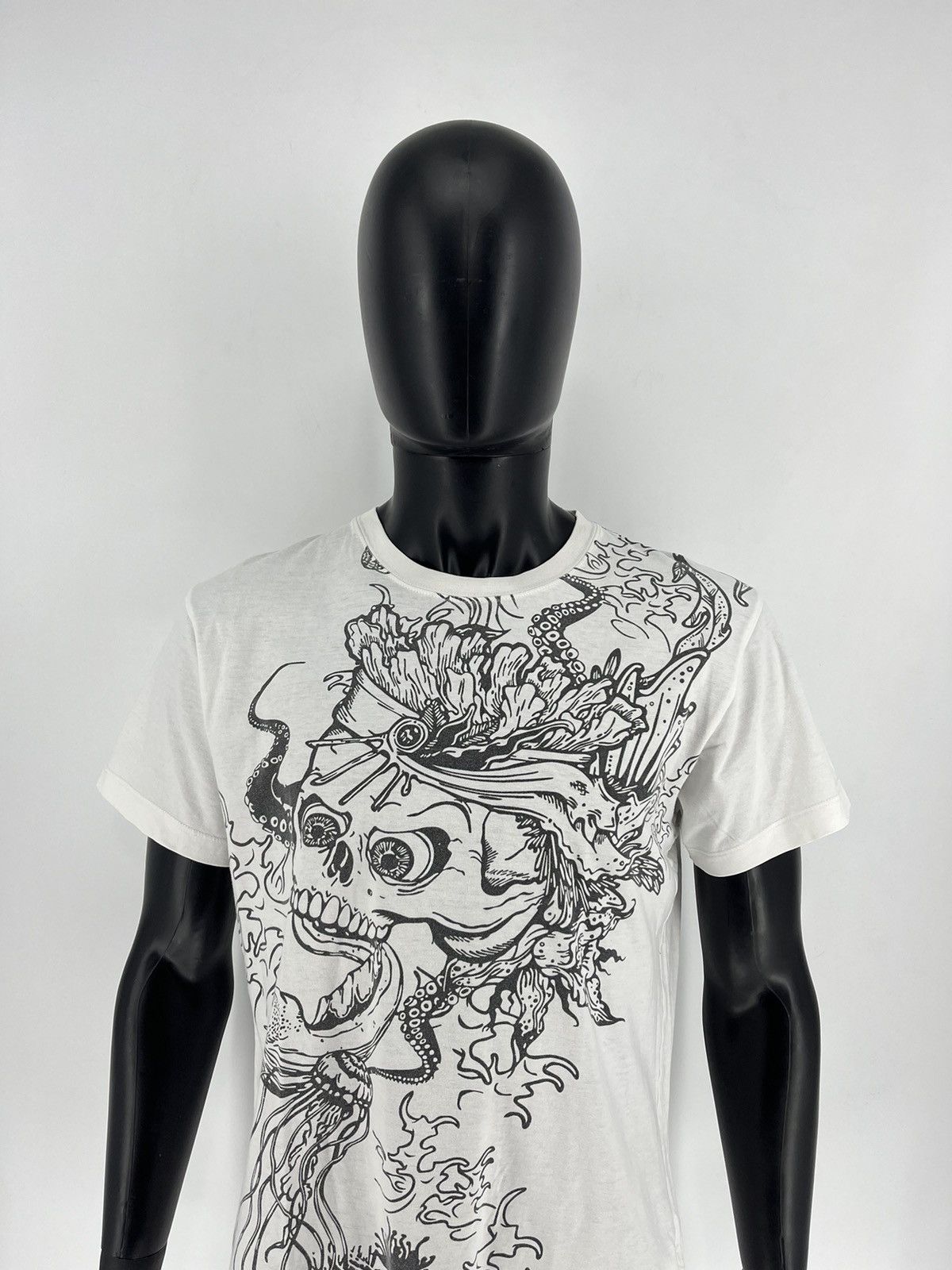Affliction Vintage Big Buddha Skull Affliction Style Cyber-Y2K Tee Size US L / EU 52-54 / 3 - 1 Thumbnail