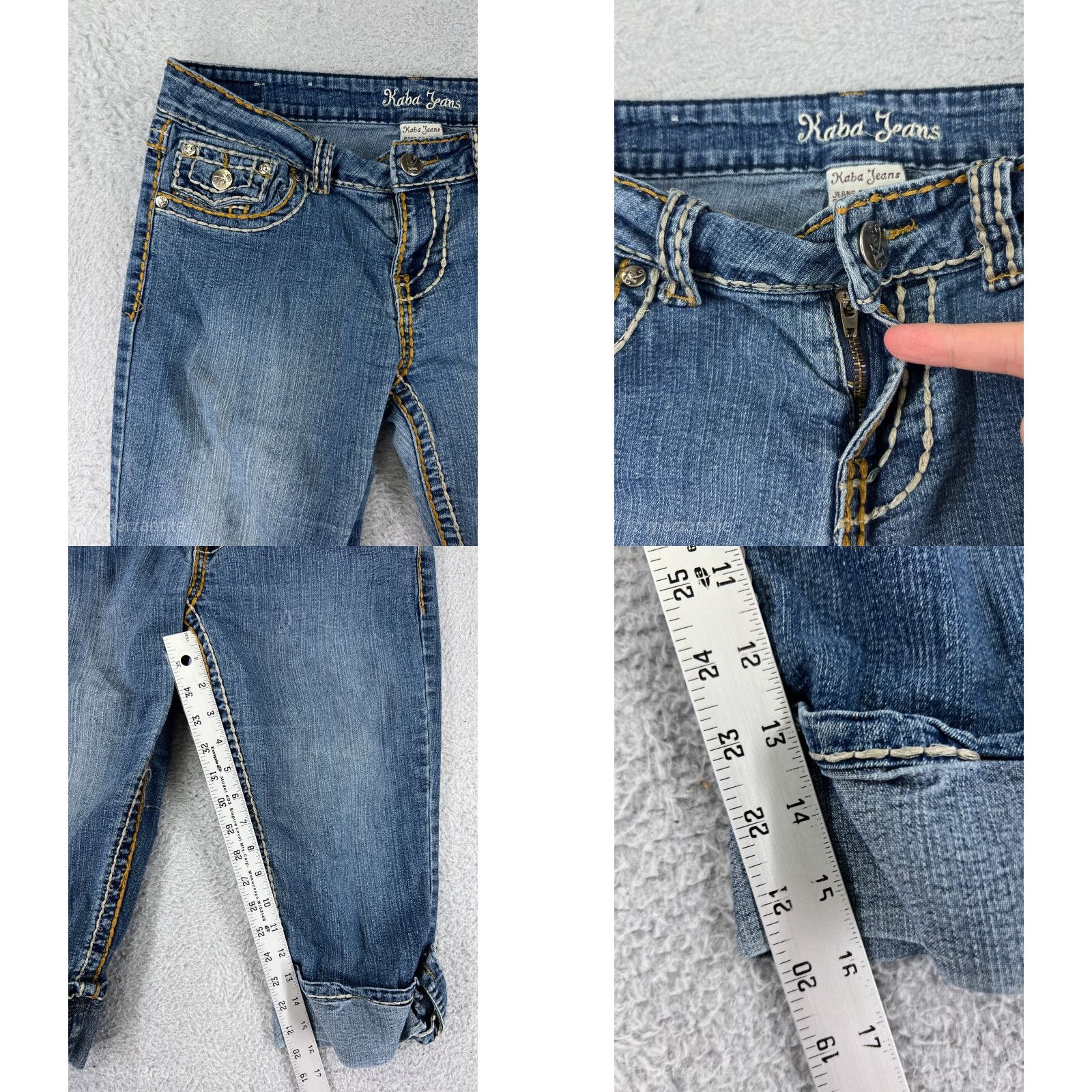 Vintage Maurices Kaba Jeans Denim Blue 9 Womens Low Rise 5-Pocket Cotton Blend Stretch Vintage: No Size 30" / US 8 / IT 44 - 8 Thumbnail