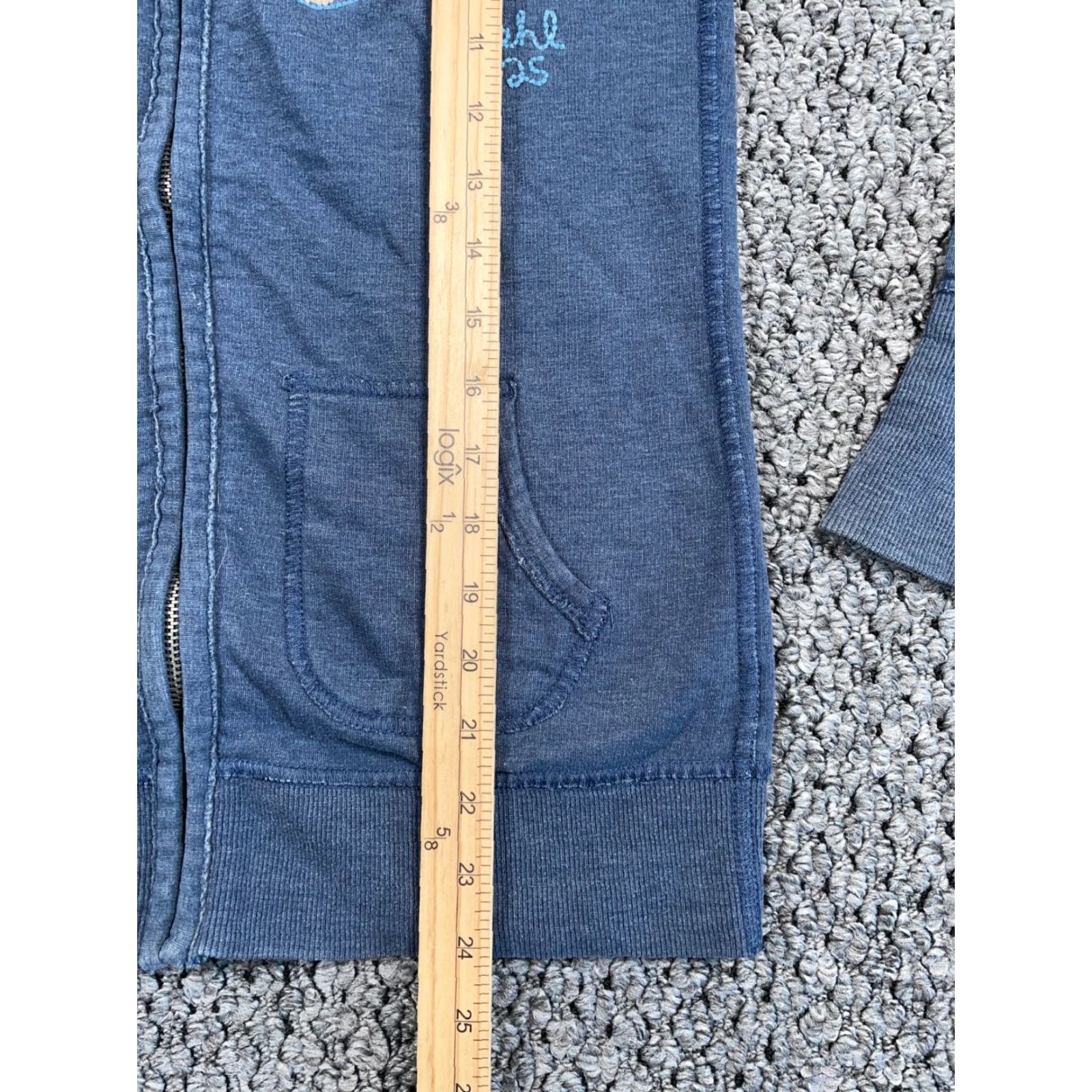 Vintage Ruehl 925 Jane Street Zip Hoodie Women's M Blue Embroidered Full Zip Hoodie (flaw) Size M / US 6-8 / IT 42-44 - 7 Thumbnail