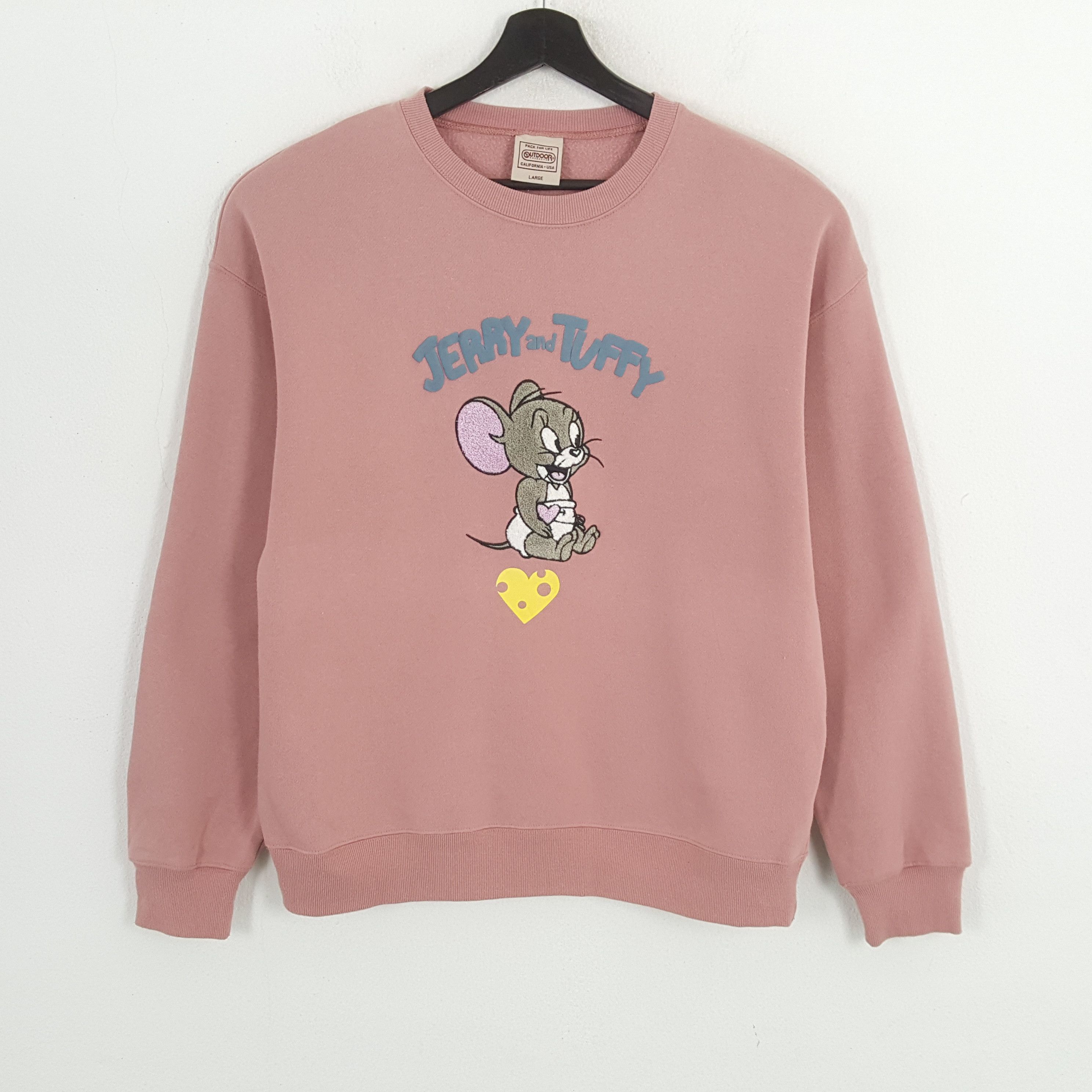 Cartoon Network × Vintage TOM AND JERRY Cartoon Character OUTDOOR Sweatshirt Size US L / EU 52-54 / 3 - 1 Thumbnail