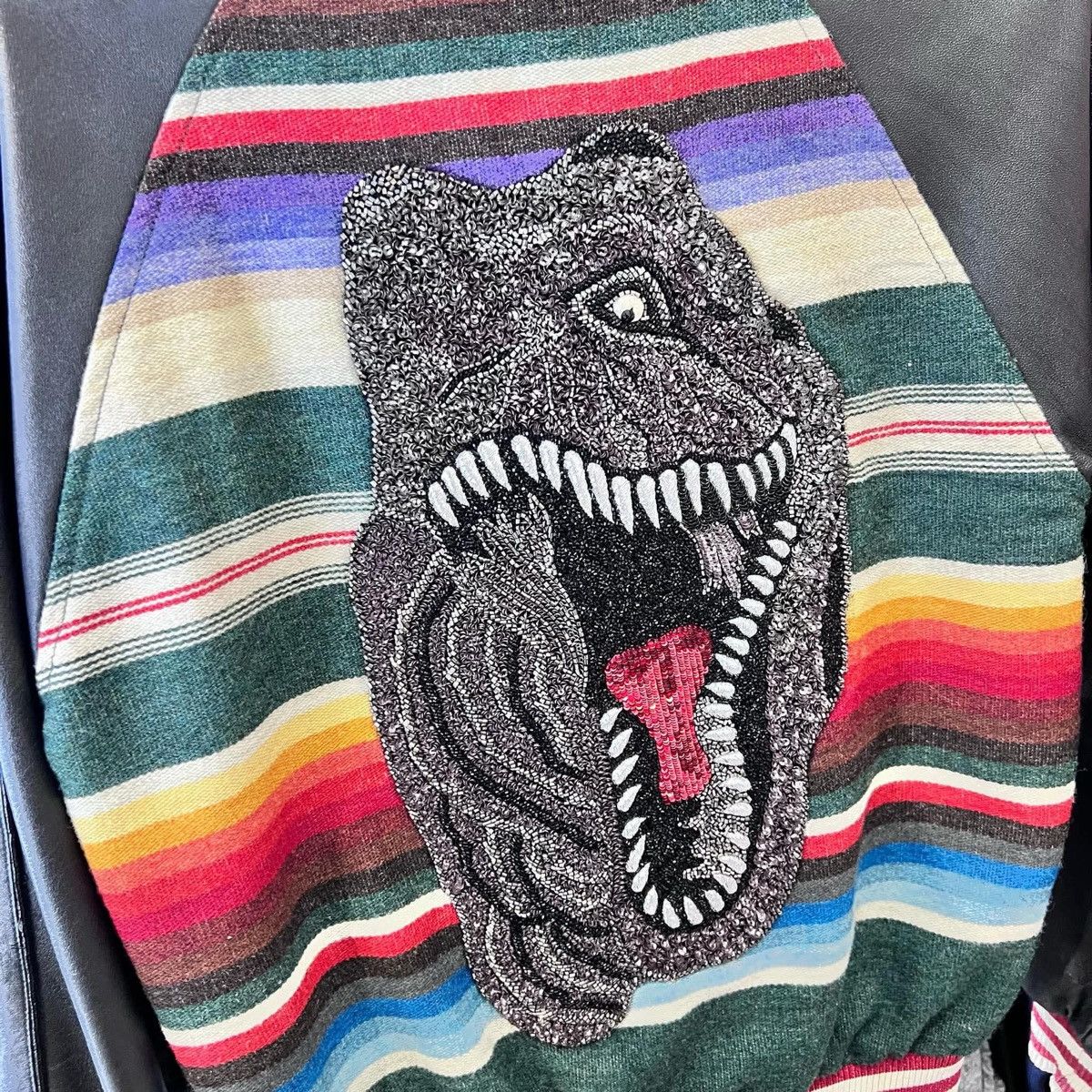 Saint Laurent Paris HEDI SLIMANE X SAINT LAURENT DINOSAUR BOMBER LEATHER JACKET Size XS / US 0-2 / IT 36-38 - 5 Thumbnail