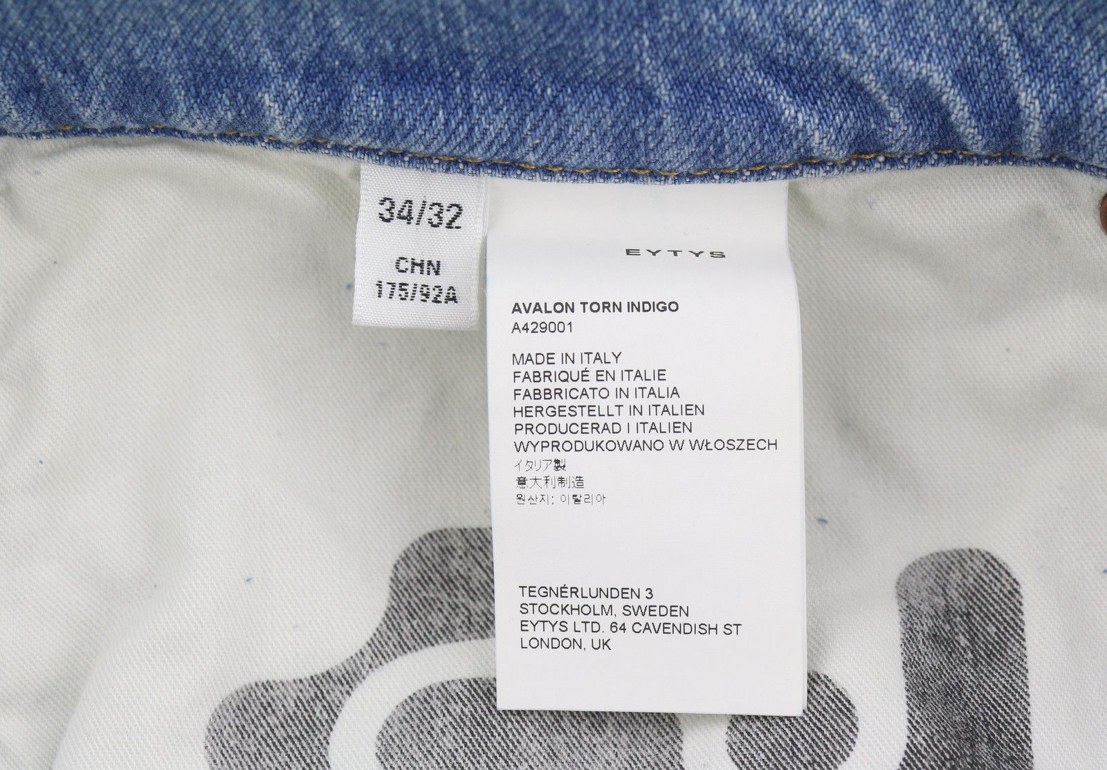 Eytys AVALON TORN INDIGO BOOTCUT W34/L32 RRP370 88894 Size US 34 / EU 50 - 8 Thumbnail