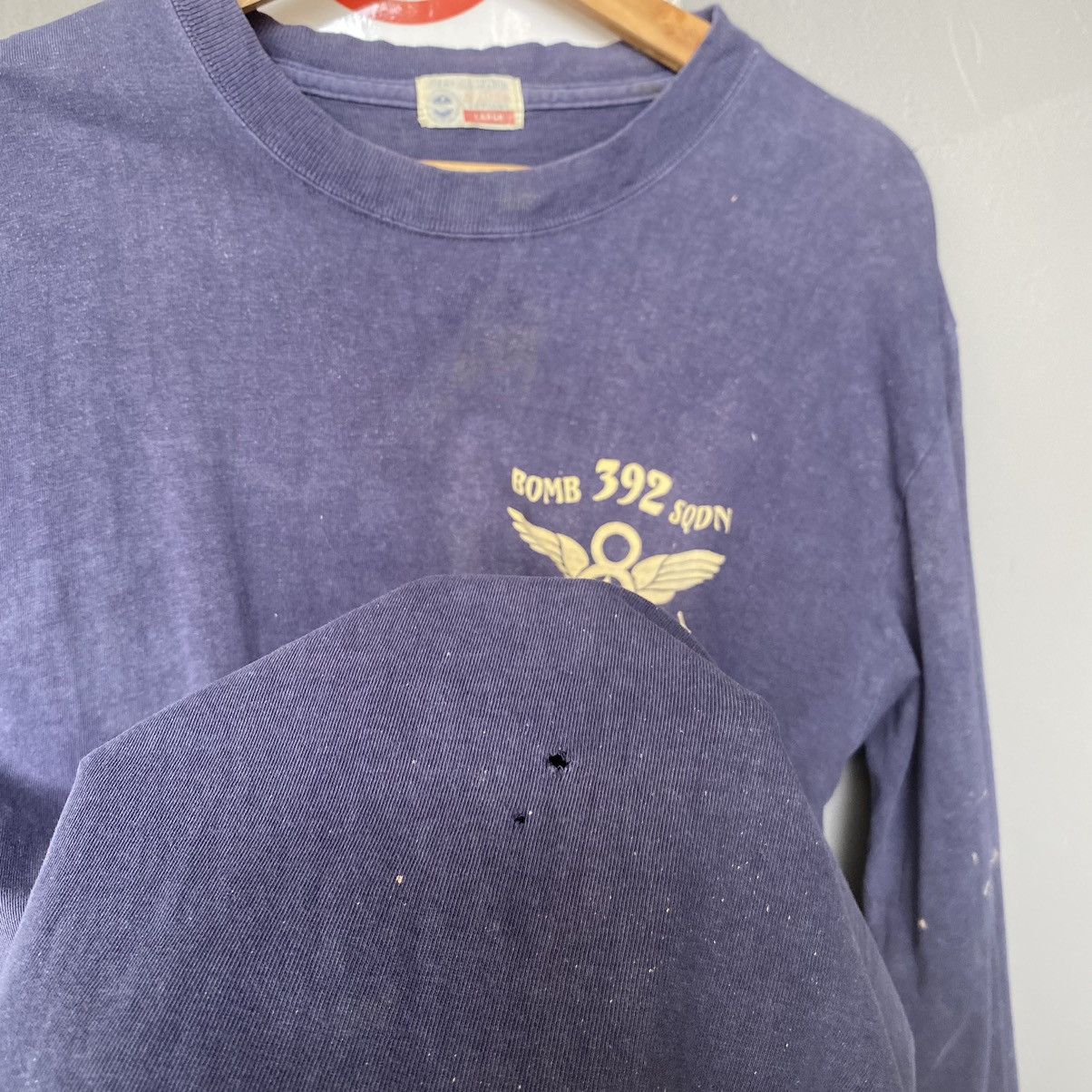 Buzz Rickson's Thrashed Faded Vintage Y2K Buzz Rickson ERD GRUNGE L/S TEE Size US L / EU 52-54 / 3 - 9 Thumbnail