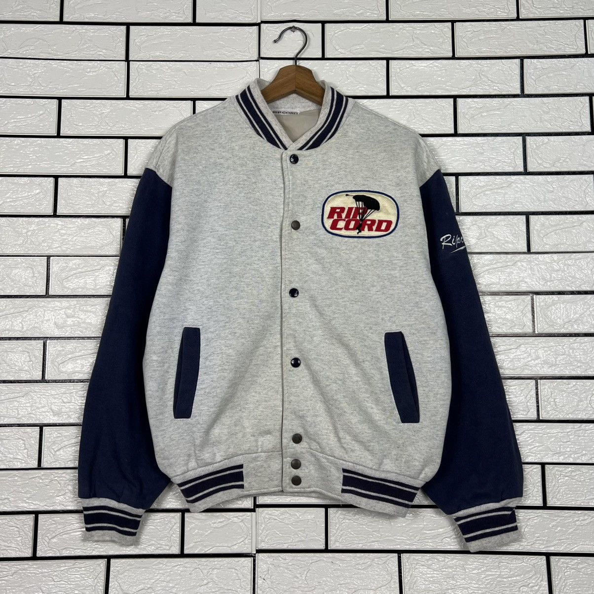 Vintage 90's RIP CORD Embroidery Parachute Varsity Jacket #4051-C184 Size US M / EU 48-50 / 2 - 1 Thumbnail