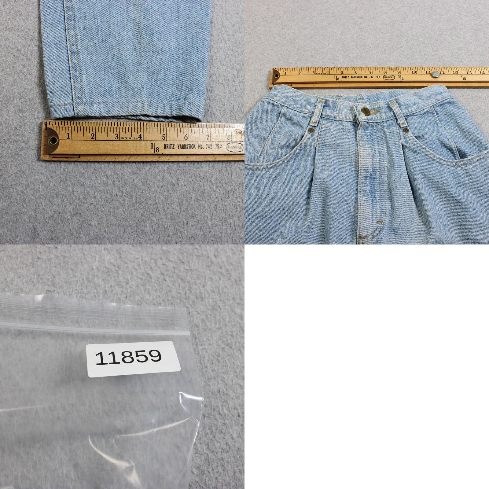 Vintage VINTAGE L.L.Bean Jeans Women 10 Blue Light Wash High Rise Mom Tapper 90s Made USA Size 32" / US 10 / IT 46 - 8 Thumbnail