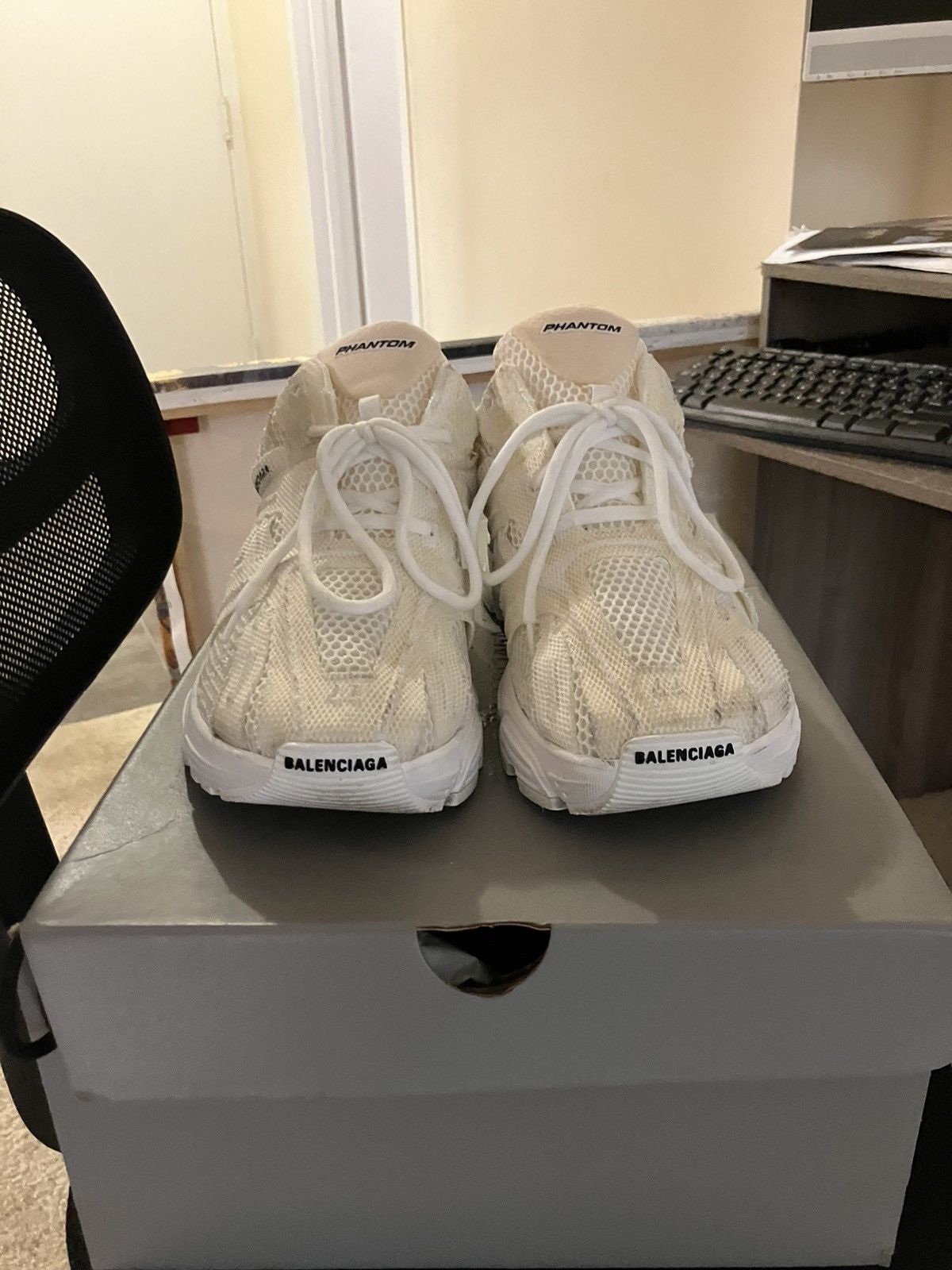 Balenciaga White Balenciaga Phanton Size US 11 / EU 44 - 3 Thumbnail
