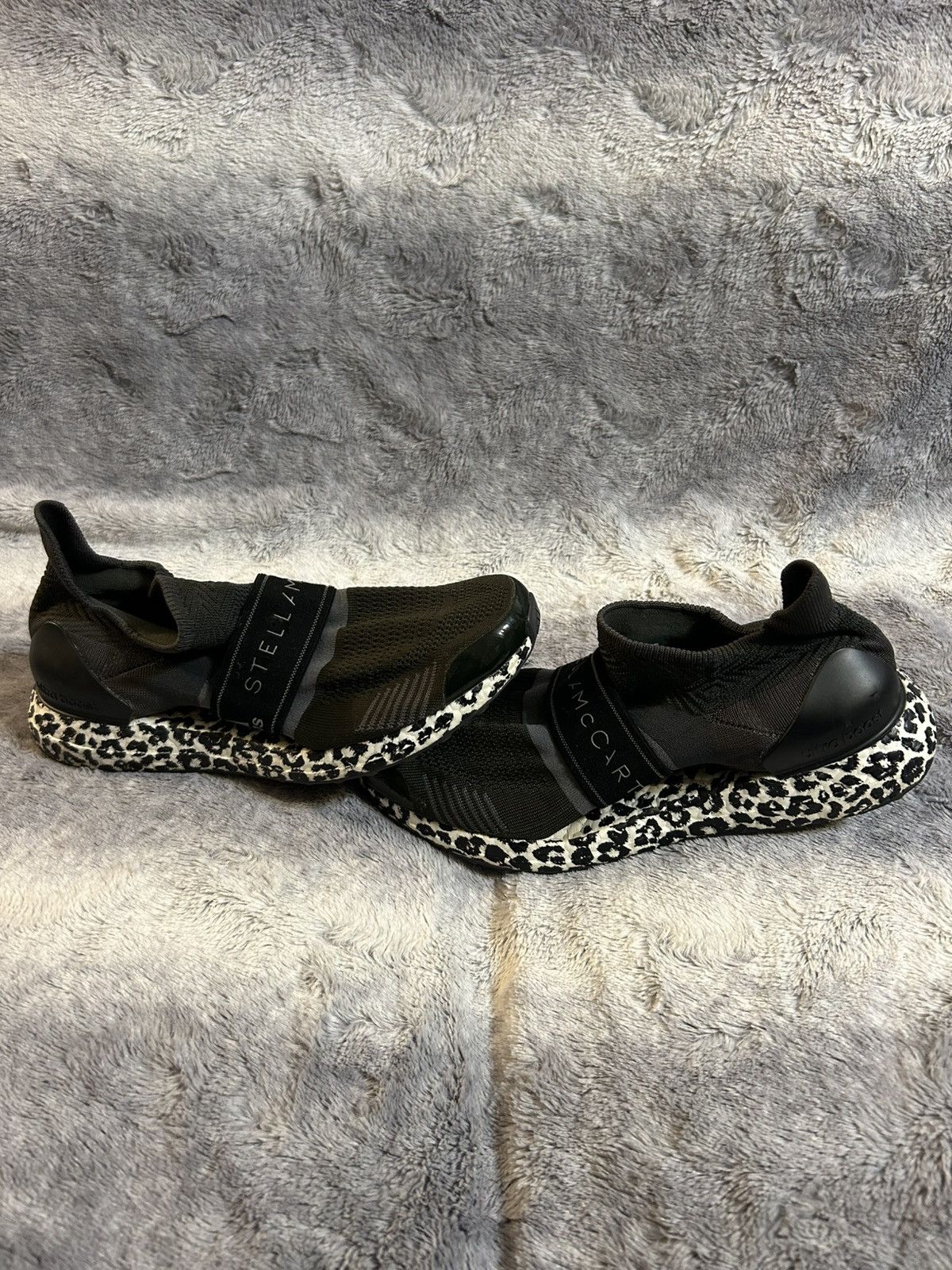 Adidas Stella McCartney Ultraboost X 3d Leopard Black Sz 9.5