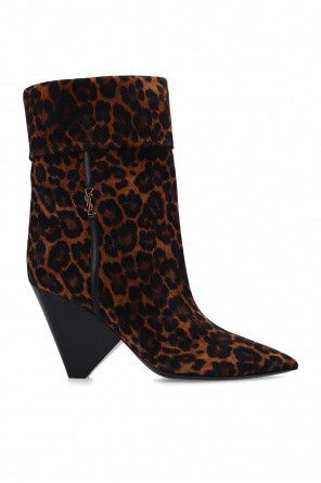 Saint Laurent Paris o1bcso1str1124 Niki Booties in Leopard Size US 8 / IT 38 - 1 Thumbnail