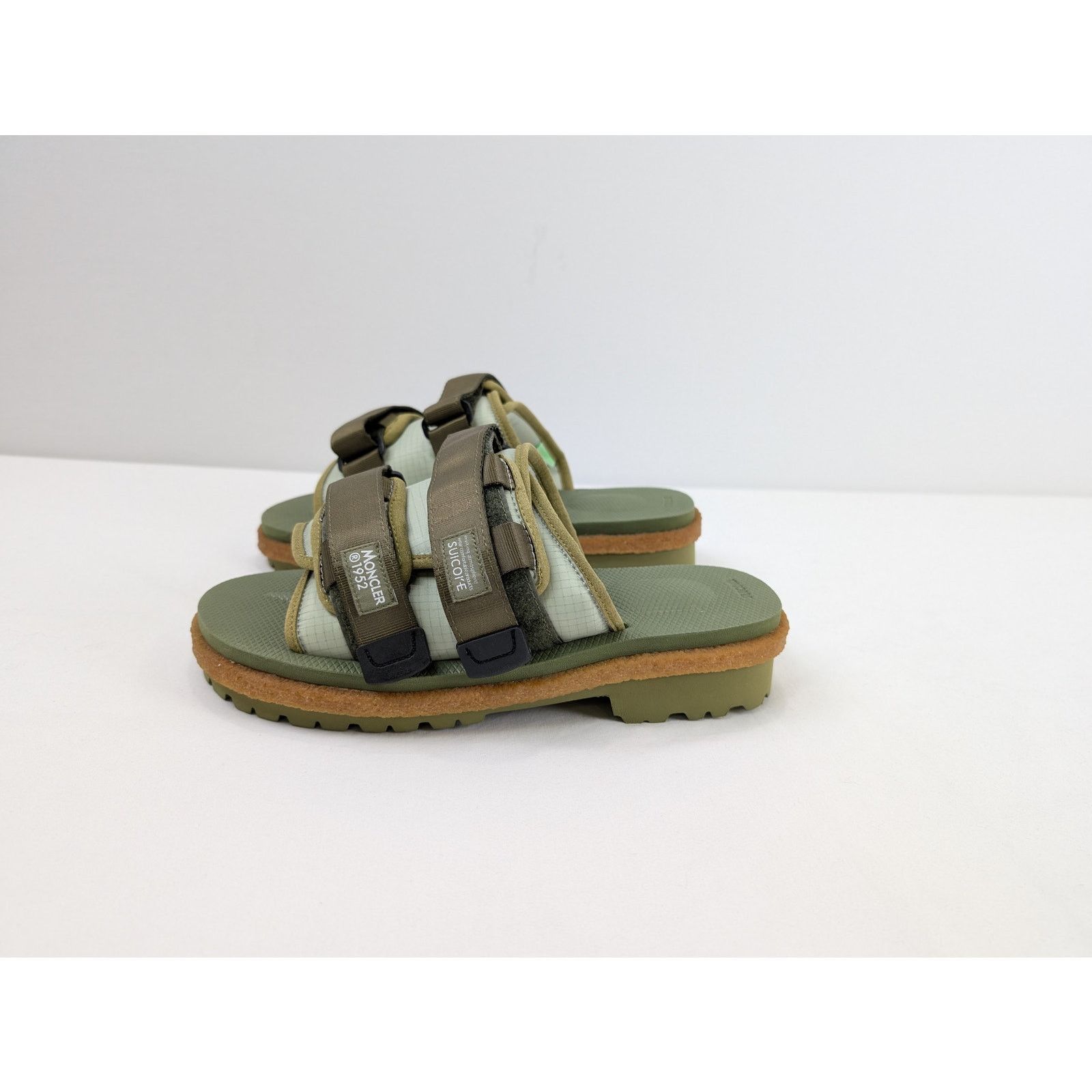 Moncler × Suicoke o1rshd1 Q:2 / Slide Slippers in Green Size US 8 / EU 41 - 11 Thumbnail