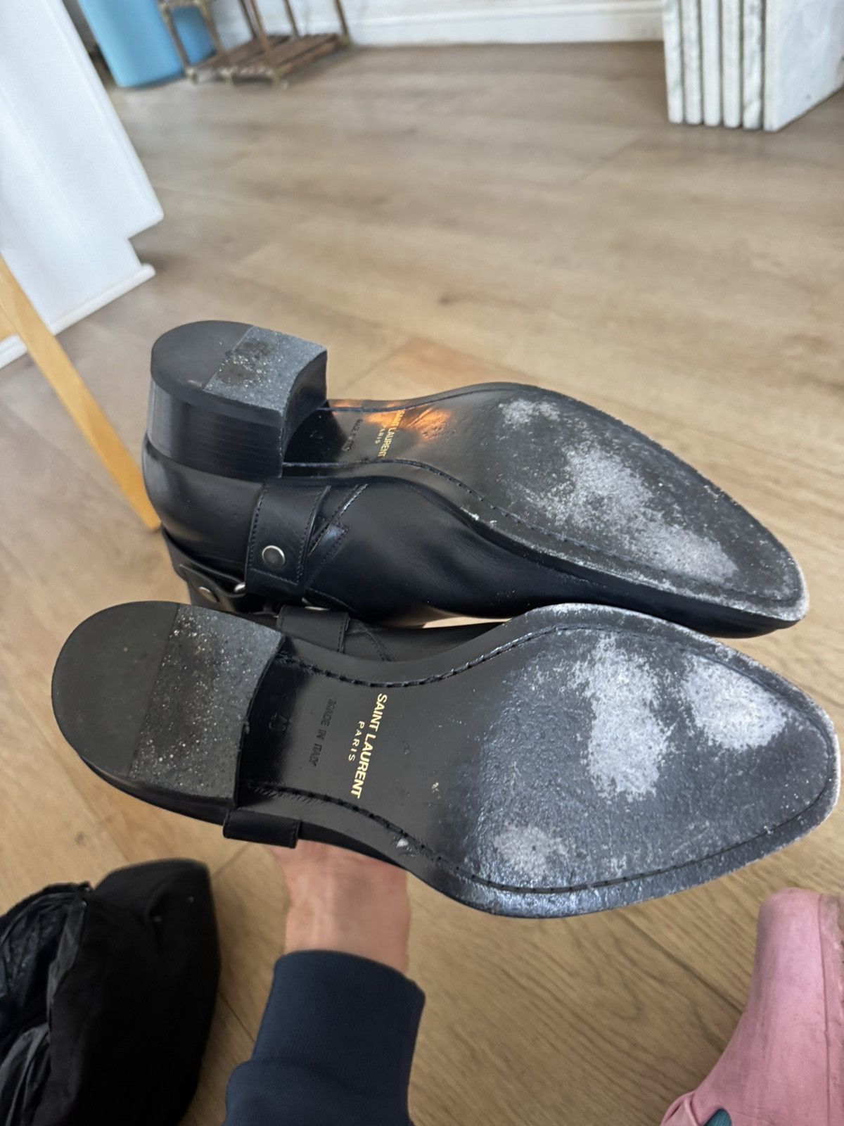 Saint Laurent Paris Leather harness wyatts Size US 7 / EU 40 - 6 Thumbnail