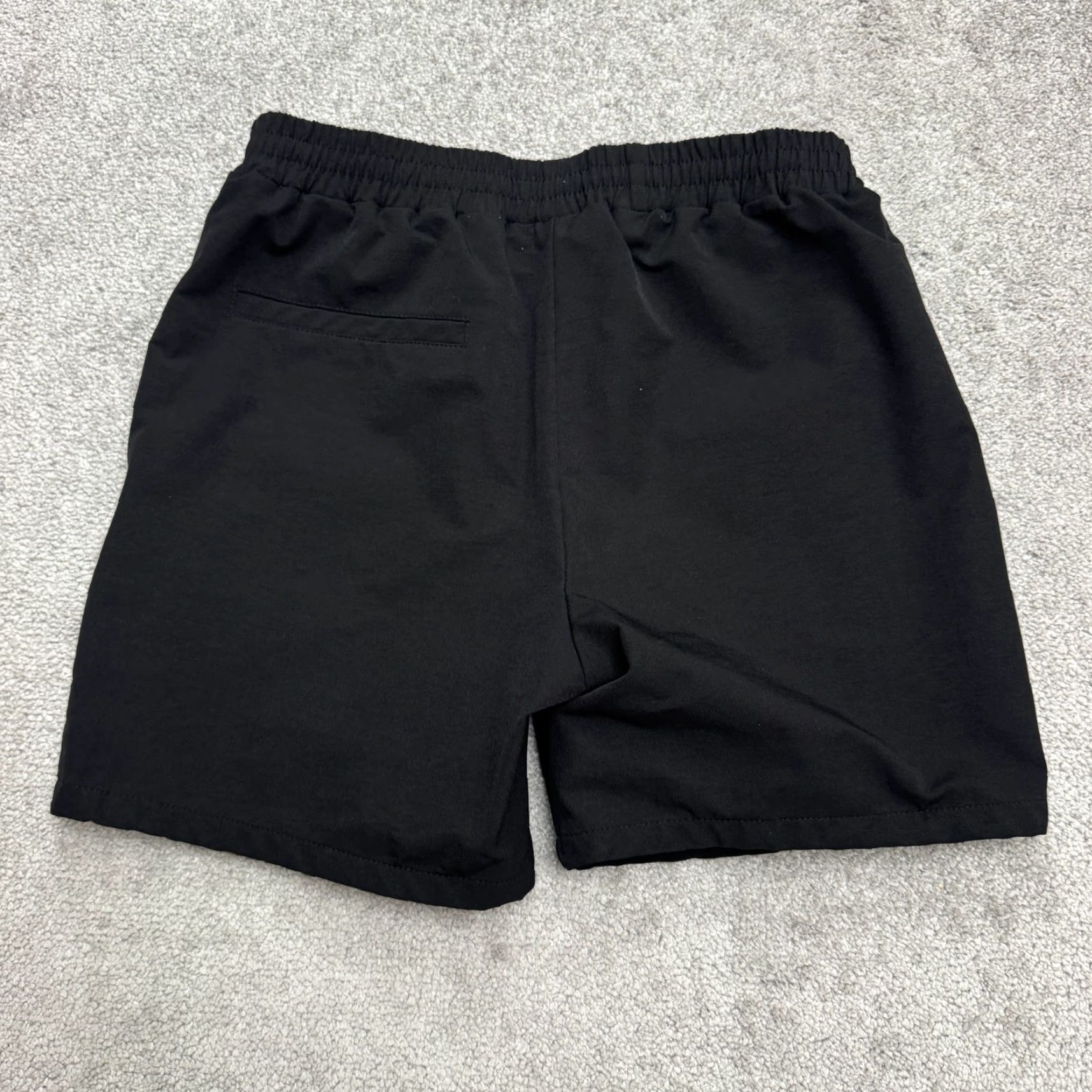Boohoo Boohoo Man Nylon Casual Shorts Mens Medium Black Elastic Waist Stretch Classic Shirt Size US 31 - 2 Thumbnail