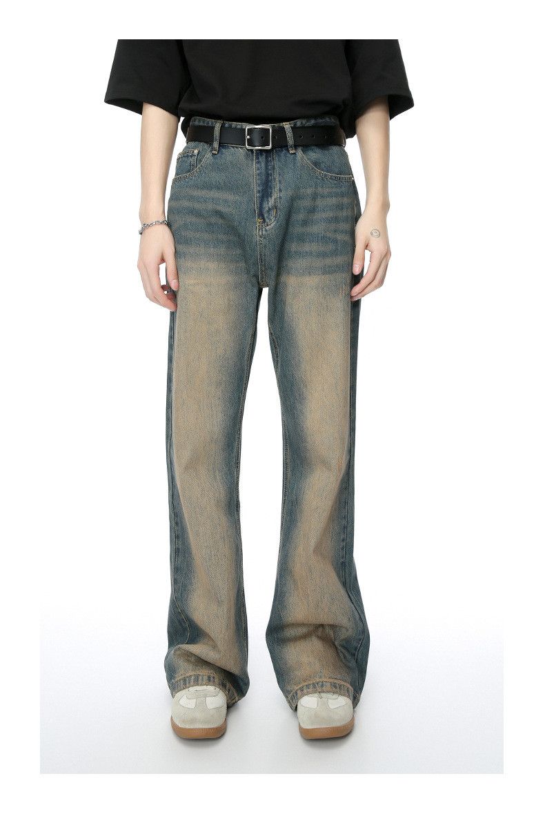 Japanese Brand Men's Retro American Distressed Loose Flare Jeans Size US 32 / EU 48 - 1 Thumbnail