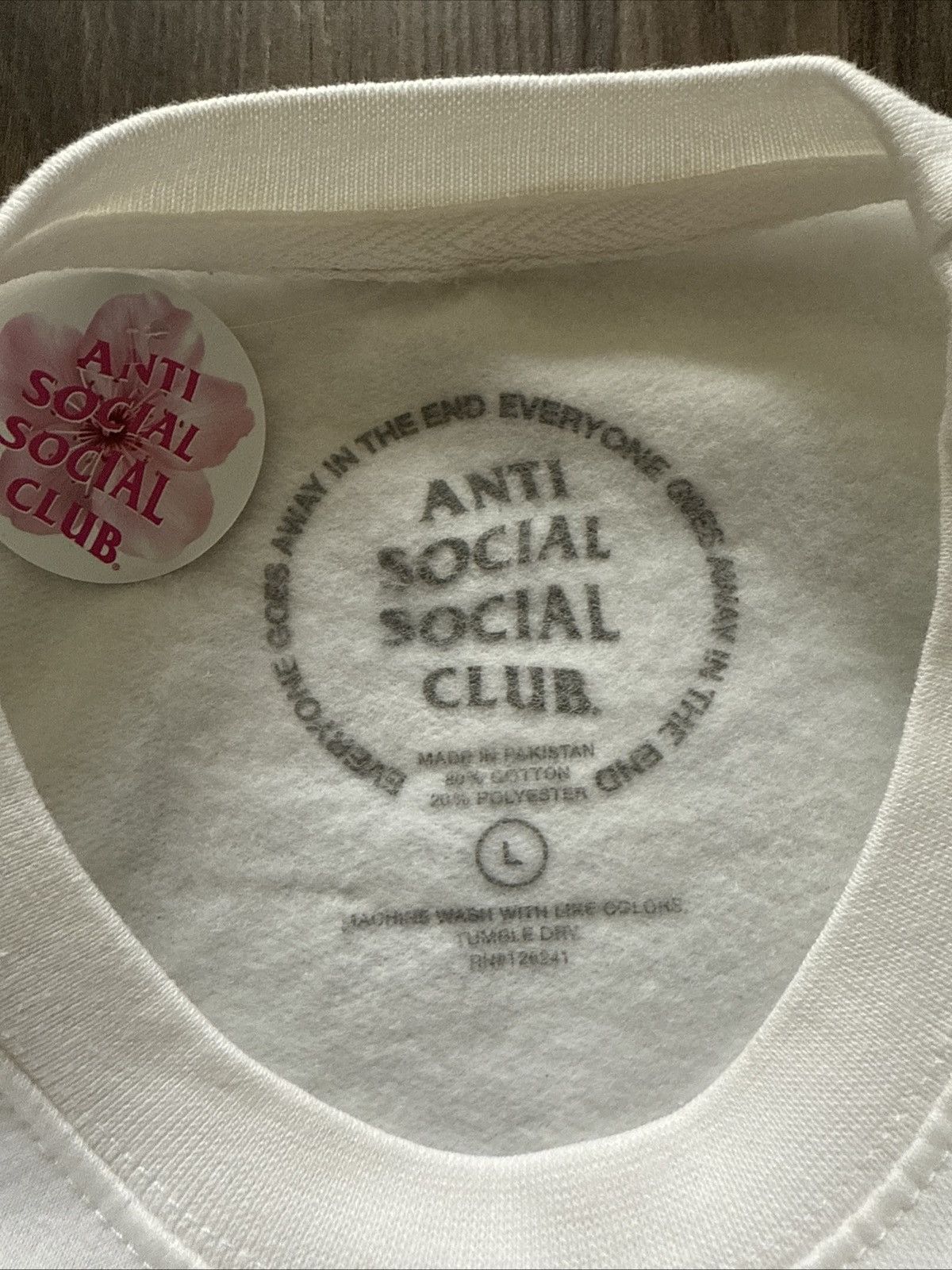 Anti Social Social Club × NASCAR Anti Social Social Club Speechless Crewneck White - Size L Size US L / EU 52-54 / 3 - 7 Thumbnail
