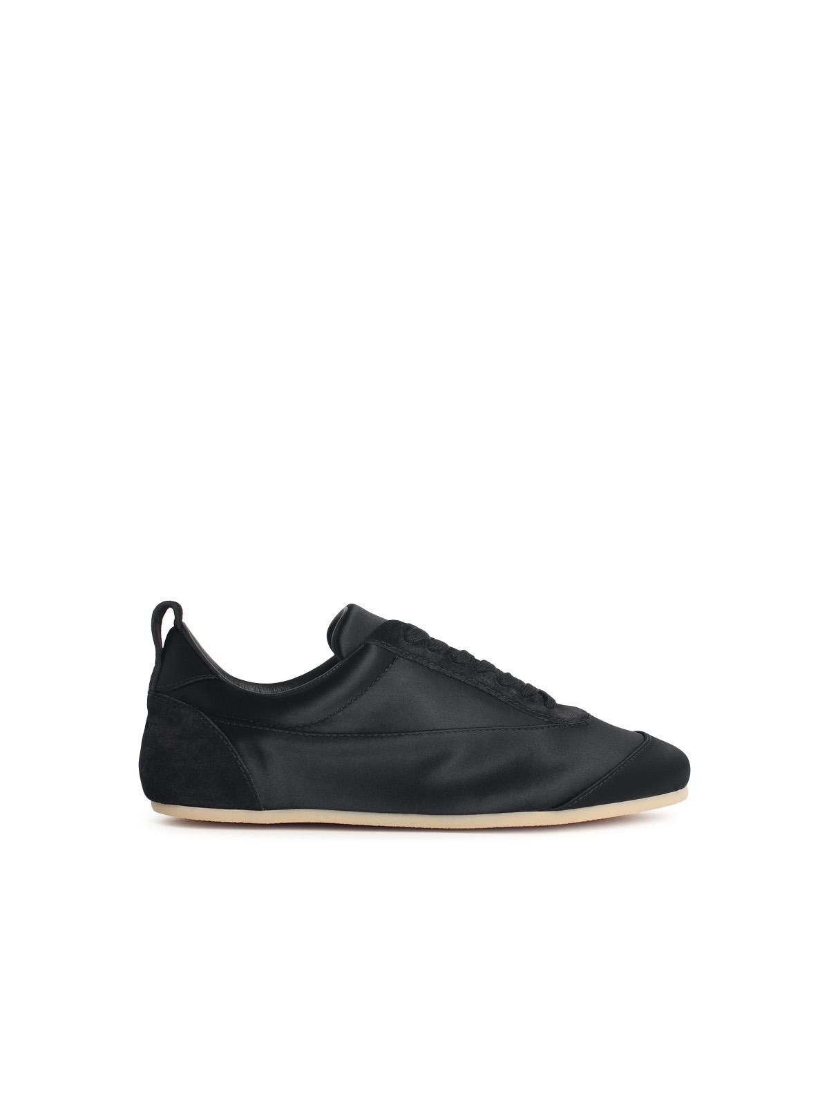 Jil Sander JIL SANDER Etage' Satin Sneakers With Black Suede Trim Size US 10 / IT 40 - 1 Thumbnail