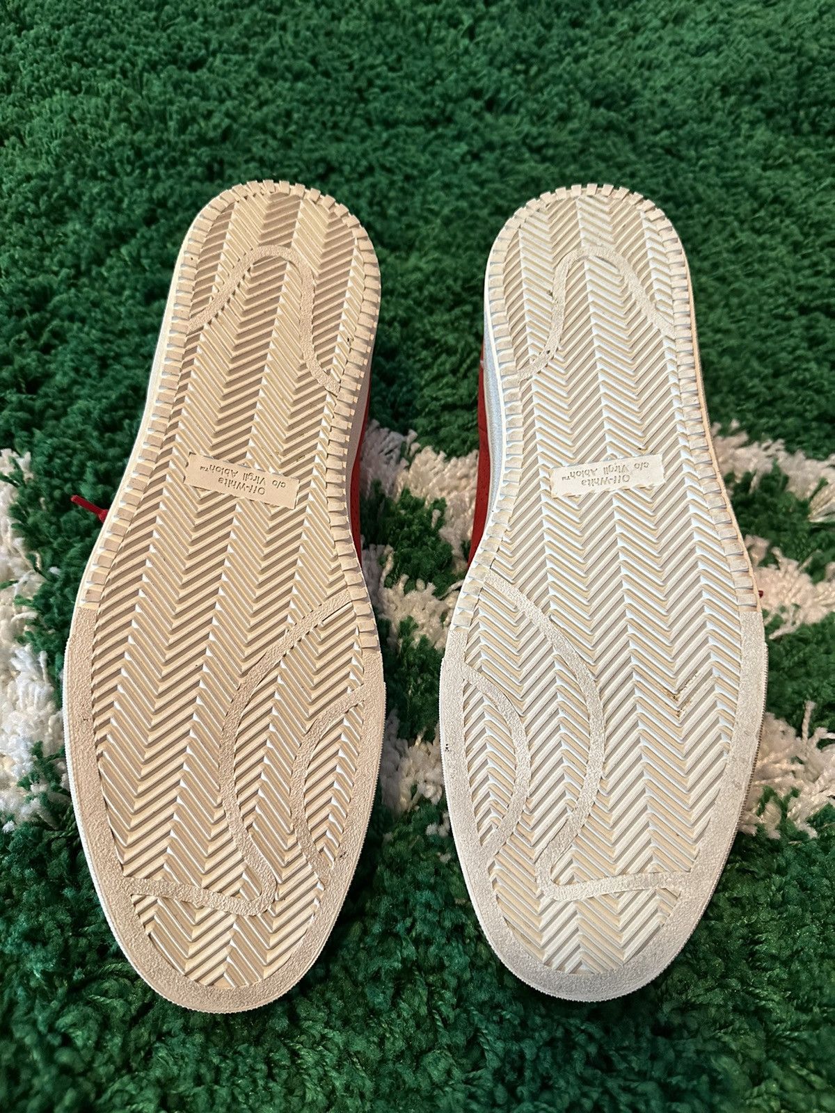 Off-White OW Perforated Sneakers Red 11 Size US 11 / EU 44 - 6 Thumbnail
