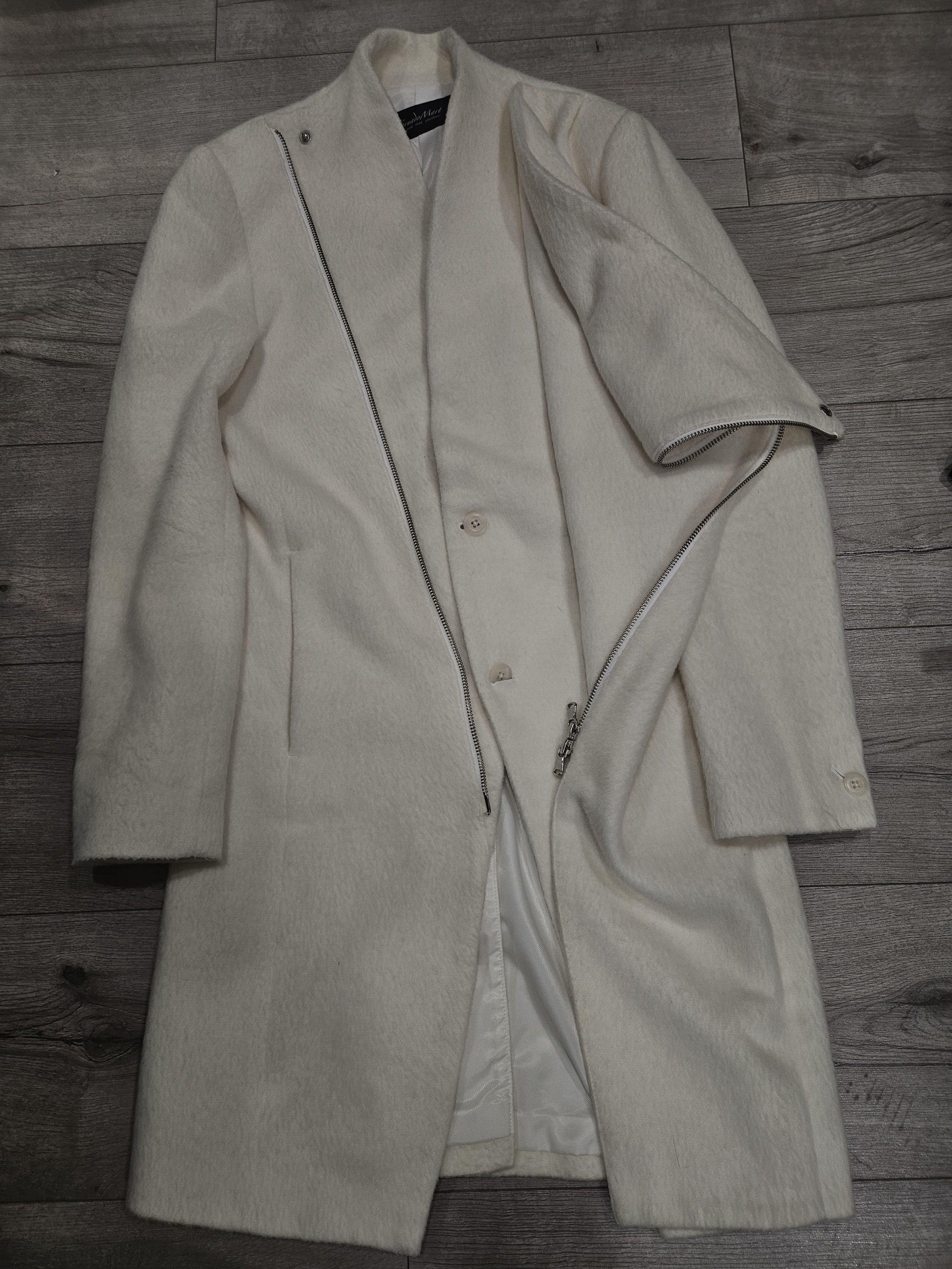 Tornado Mart Tornado Mart Asymetrical Wool Long Coat Size US M / EU 48-50 / 2 - 2 Thumbnail