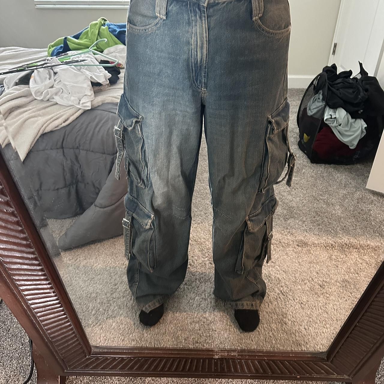 Zara Zara Multi Cargo Jeans Size 28" / US 6 / IT 42 - 4 Thumbnail