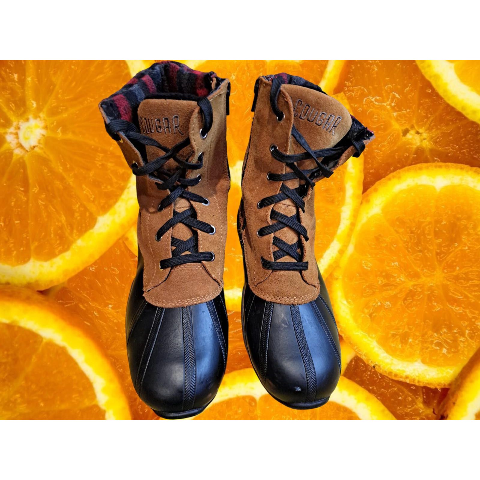 Cougar Cougar Totem Lace/Zip Duck Boots with Flannel Tops Size 8 Size US 8 / IT 38 - 2 Thumbnail