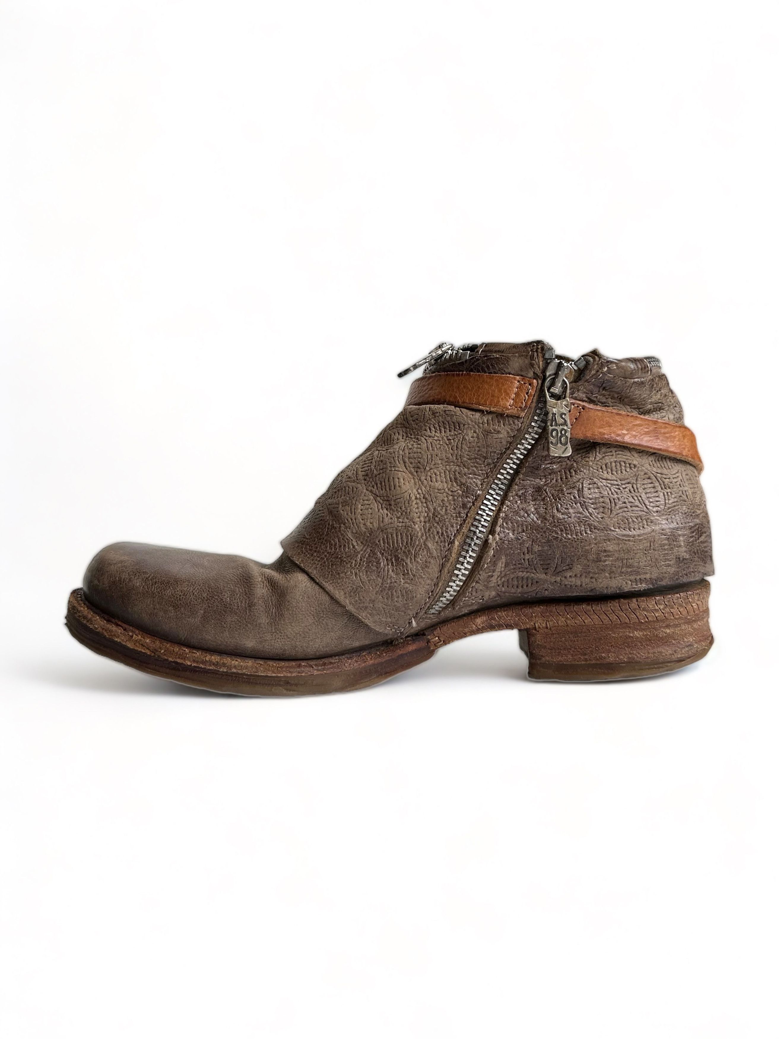 A.S.98 Airstep A.S. 98 Distressed Zip Boots EU39/US8 Size US 9 / IT 39 - 2 Thumbnail
