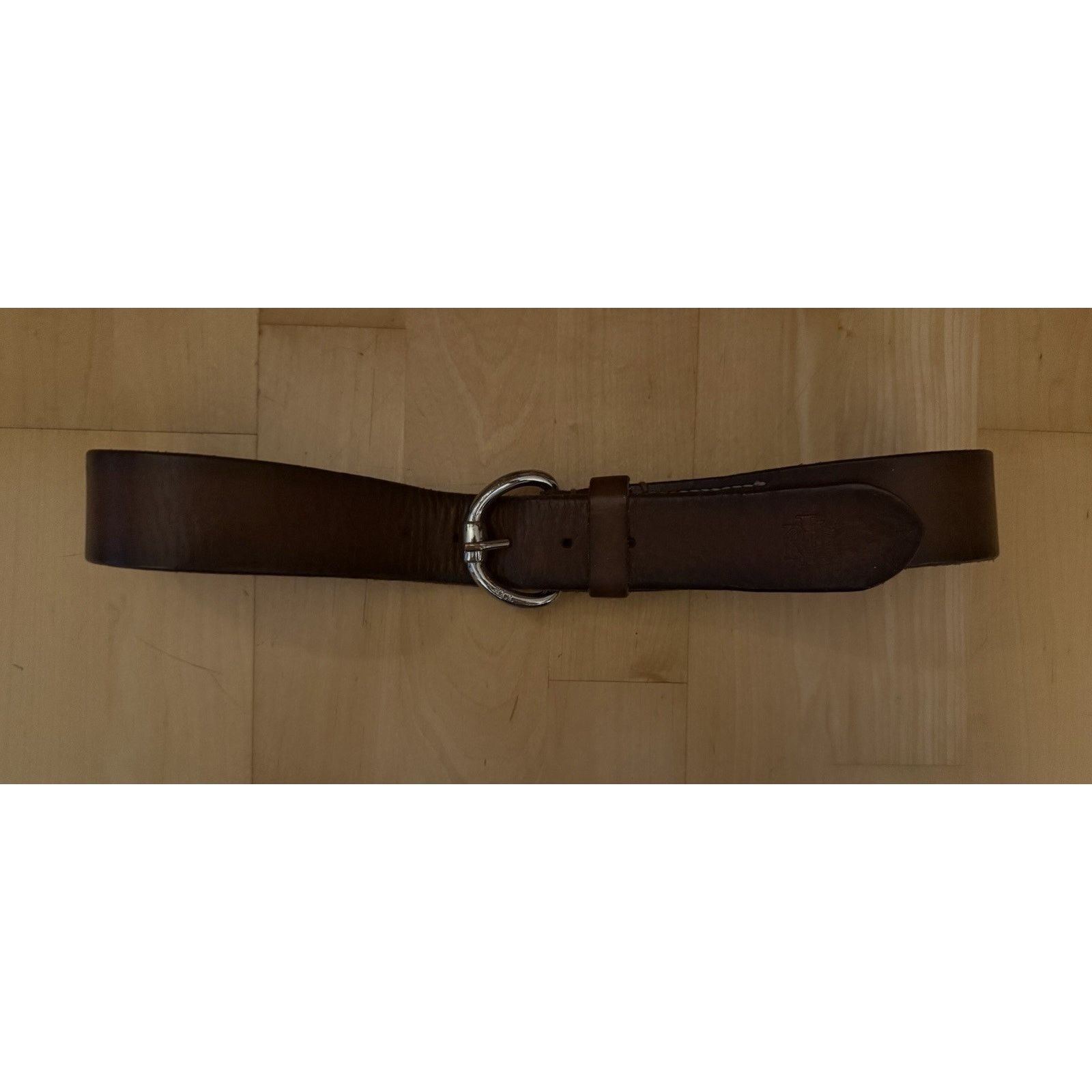 VTG Lauren Ralph Lauren Brown Suede Leather Belt Silver Western M VTG Lauren Ralph Lauren Brown Suede Leather Belt Silver M main image 4