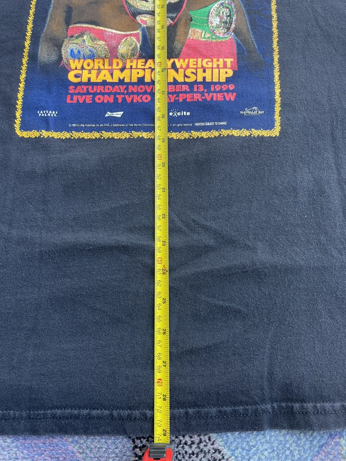 Other 1999 Holyfield vs Lewis Bowing Tee Size US L / EU 52-54 / 3 - 6 Thumbnail