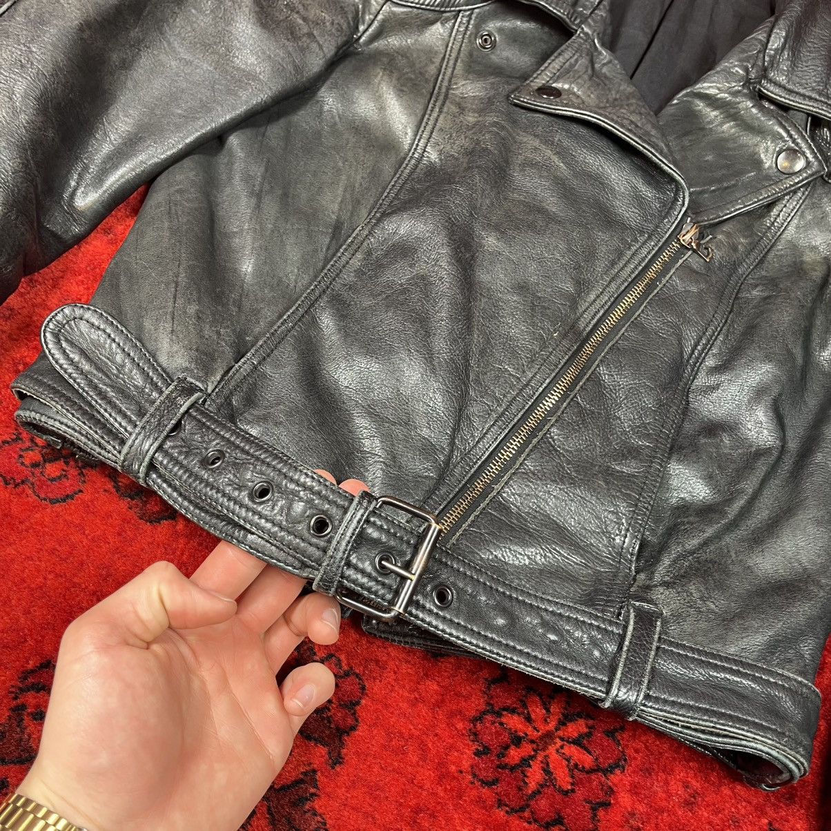 Acne Studios ACNE STUDIOS JEANS Leather Biker Jacket CLARE Shoulder Pads Size L / US 10 / IT 46 - 4 Thumbnail