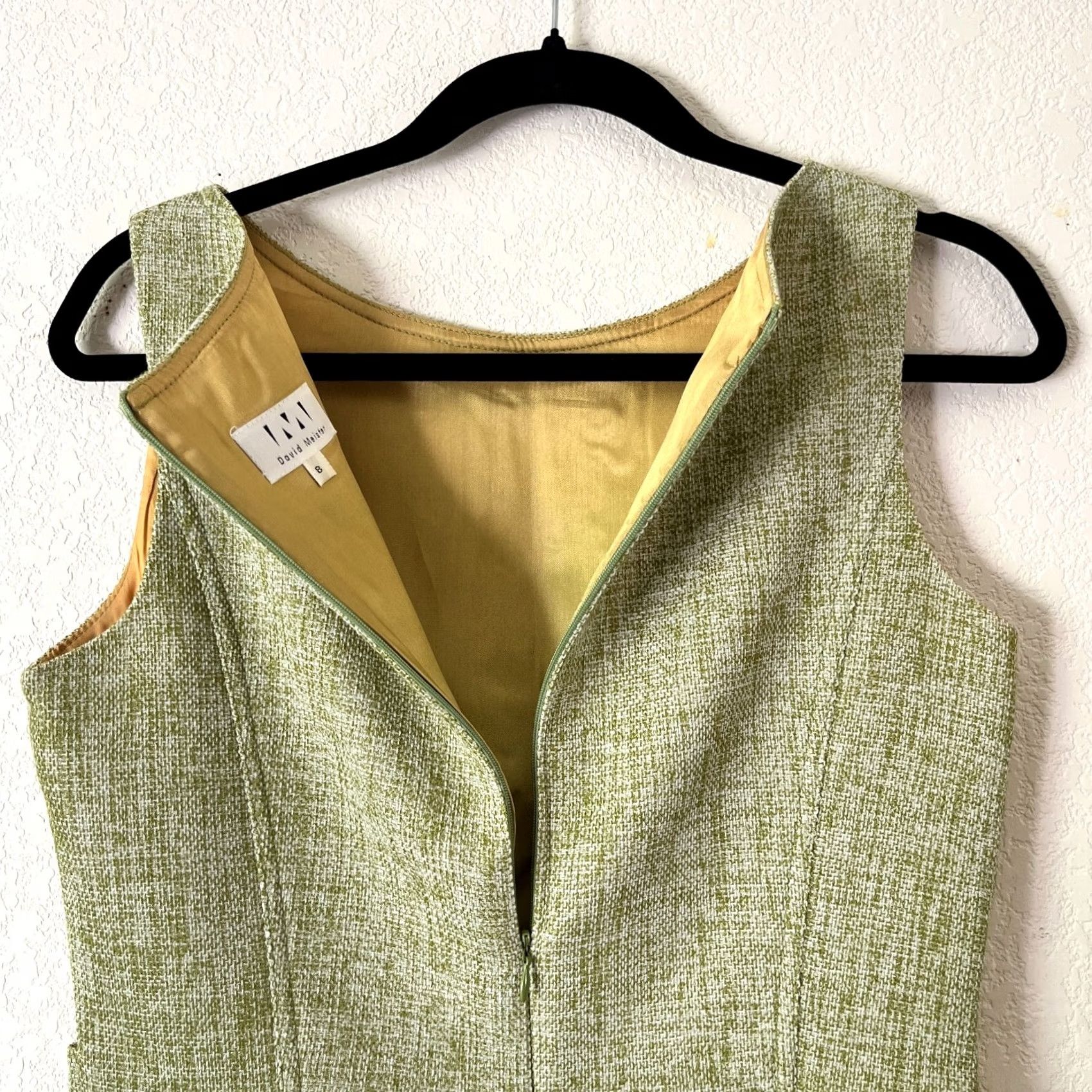 Vintage VINTAGE David Meister Green Sleeveless Shift Dress Womens 8 Size 4XL / US 24-26 - 2 Thumbnail