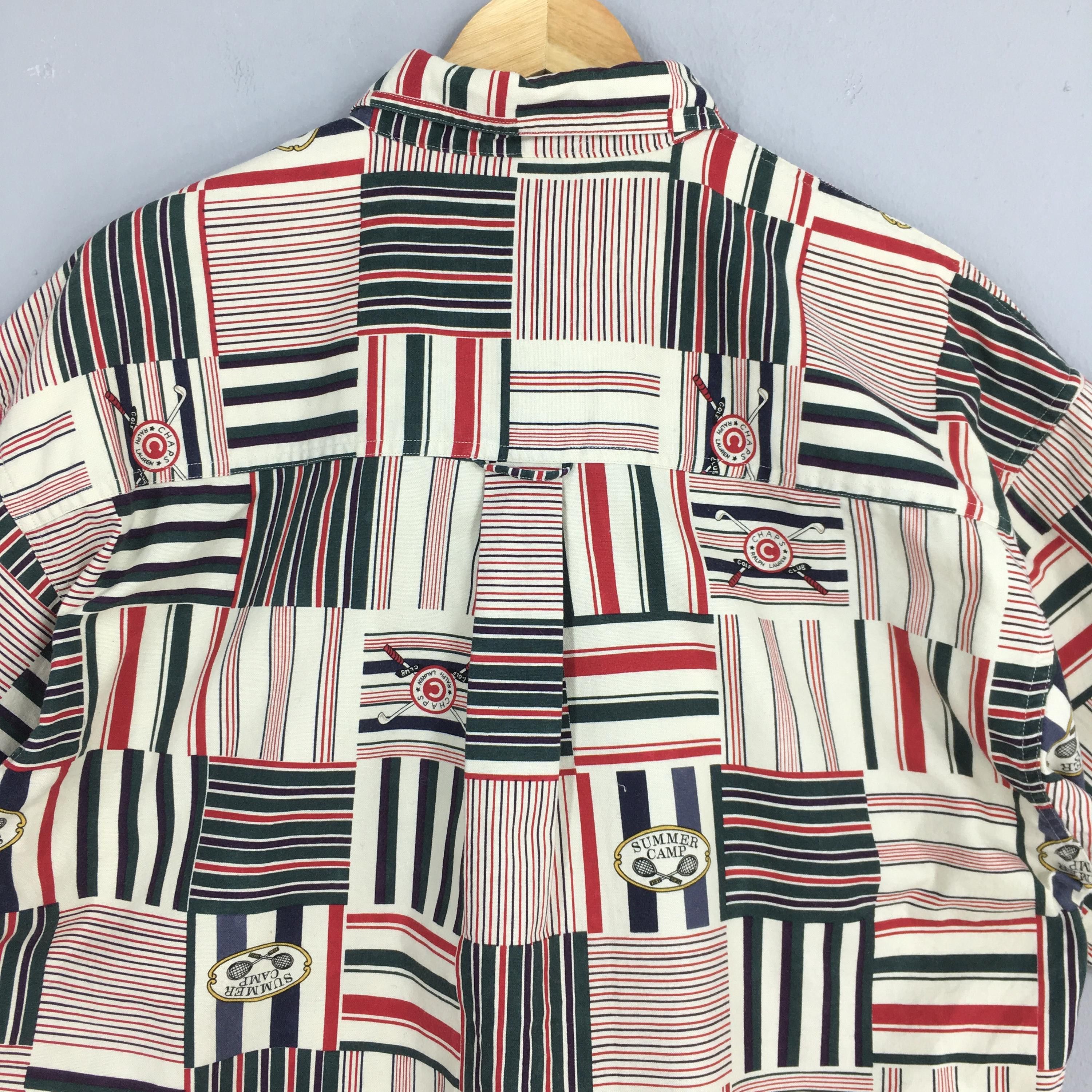Chaps Ralph Lauren × Ralph Lauren × Vintage Vintage 90's Chaps Ralph Lauren Patchwork Plaid Shirt Large Size US L / EU 52-54 / 3 - 7 Thumbnail