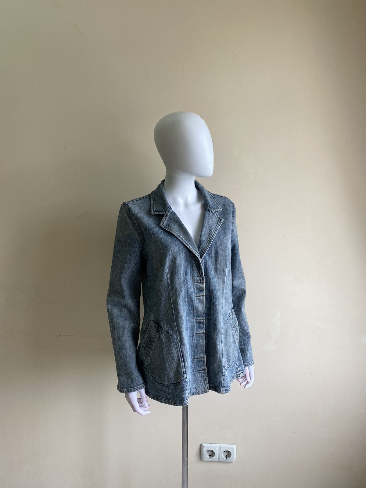 W&LT Vintage 90s W&L.T Walter Van Beirendonck Blue Denim Jacket Size S / US 4 / IT 40 - 1 Thumbnail