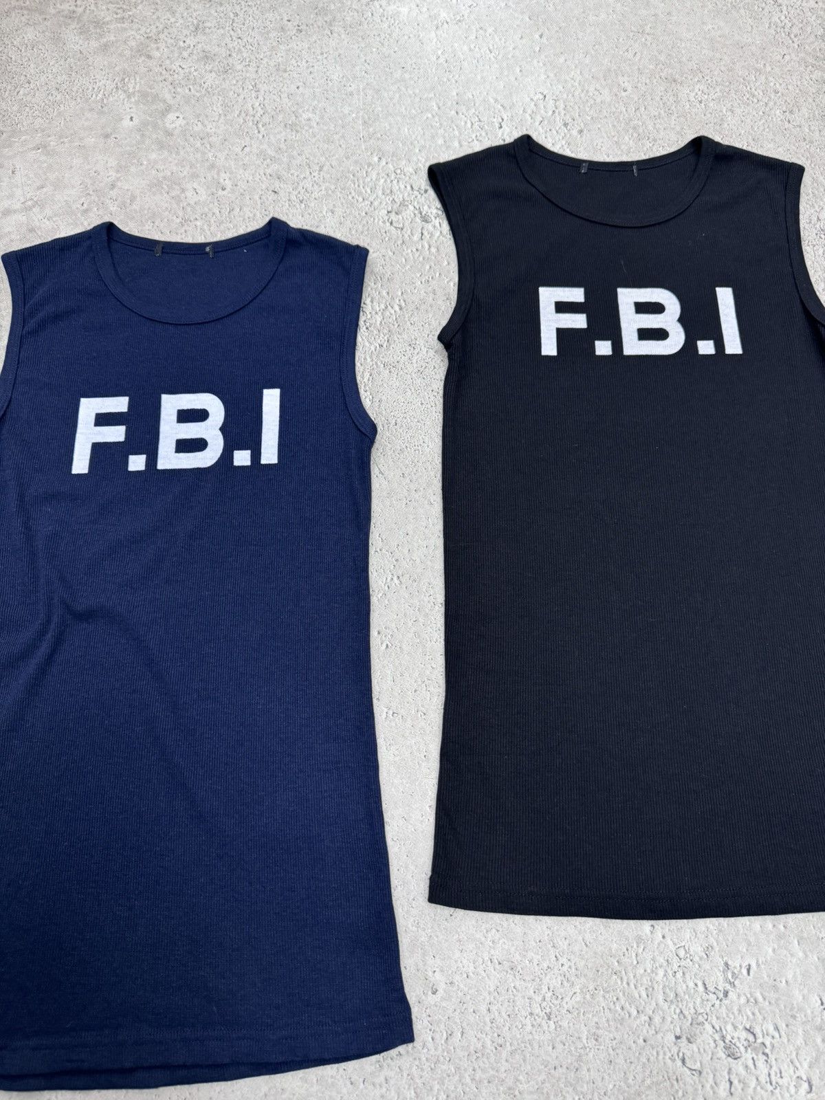 Japanese Brand 2000s Vintage FBI TANK TOP X2 Inspector Y2k balenciaga style Size US M / EU 48-50 / 2 - 6 Thumbnail