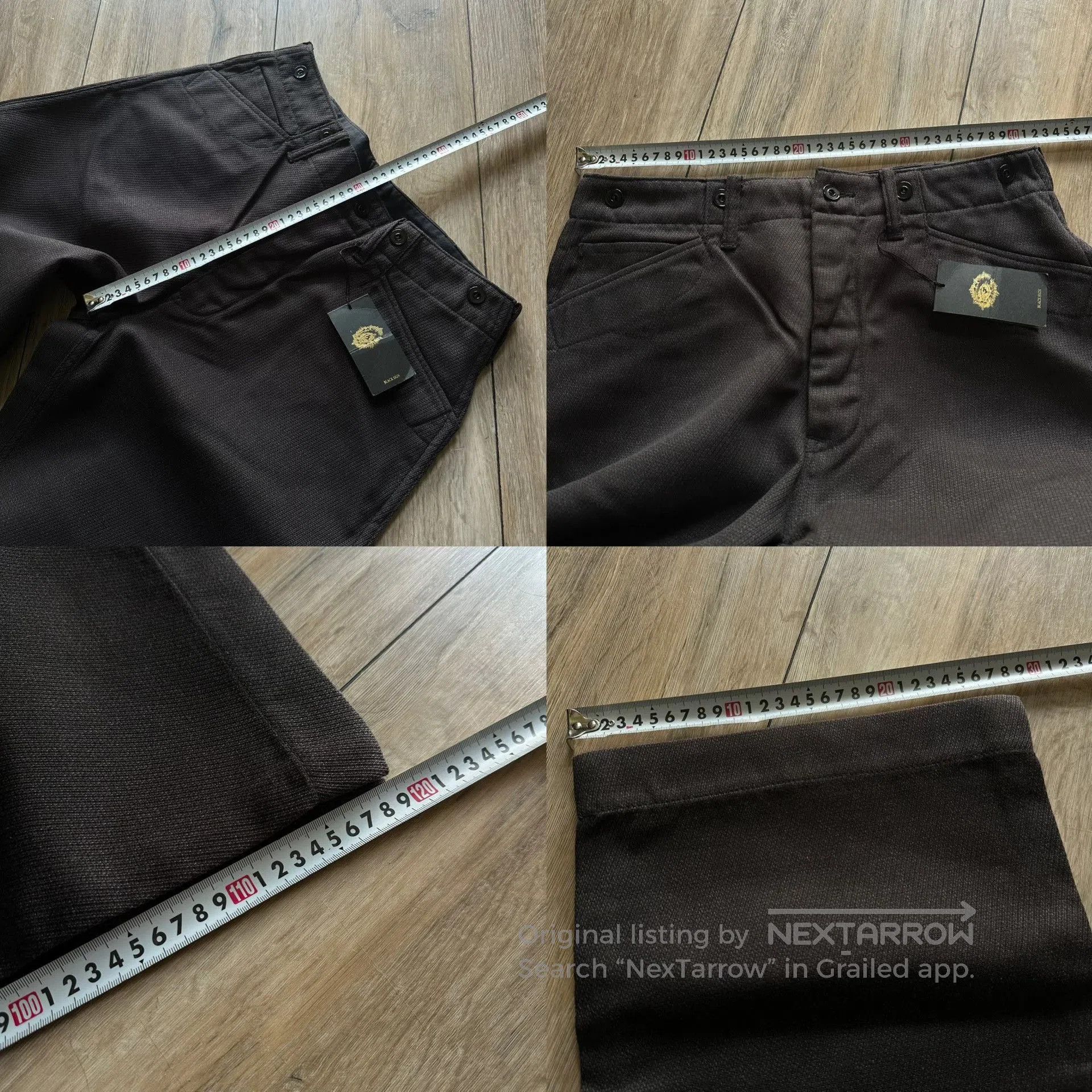 BLACK SIGN Black Sign New Brown Vintage Wide. Size US 34 / EU 50 - 9 Thumbnail