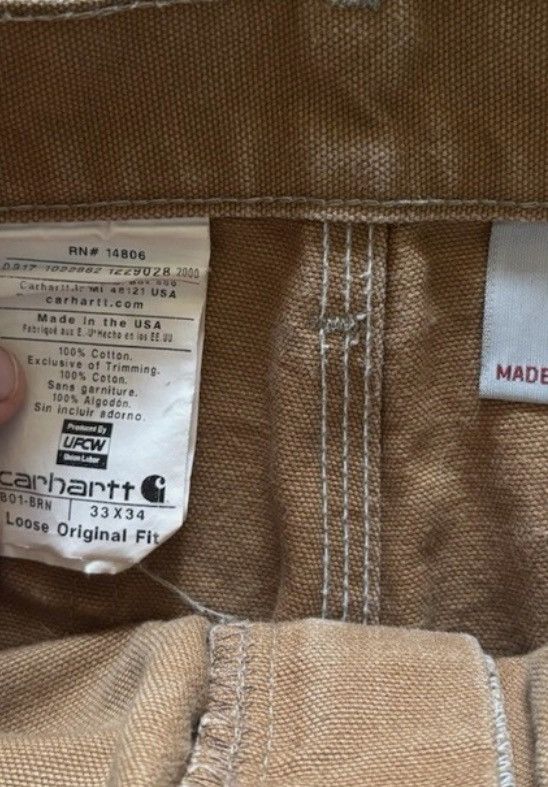 Carhartt Carhartt tan double knee pants Size US 33 - 4 Thumbnail