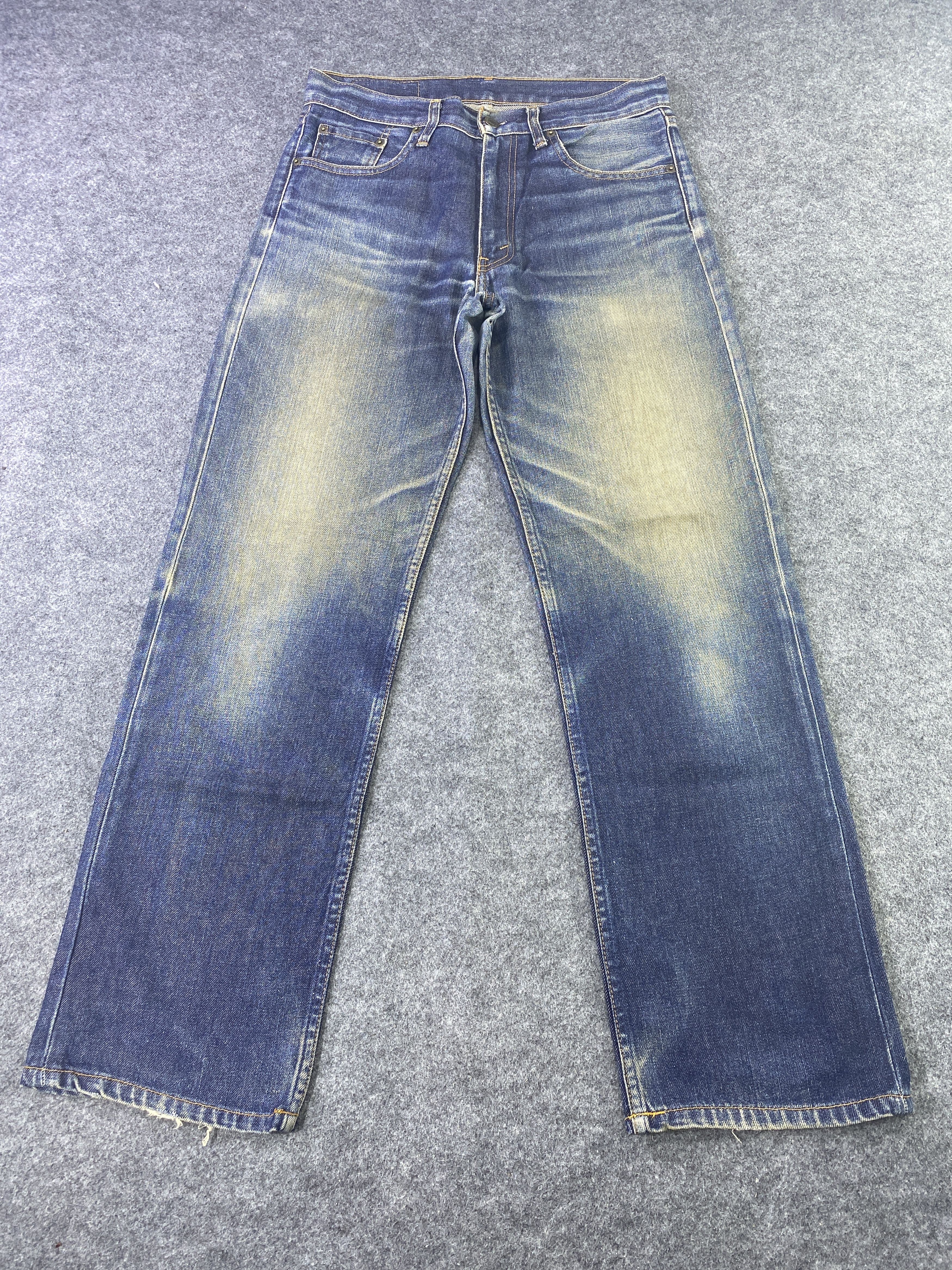 Levi's VINTAGE LEVI'S 508 DISTRESS BLUE WASH JEANS - J910 Size US 31 - 2 Thumbnail