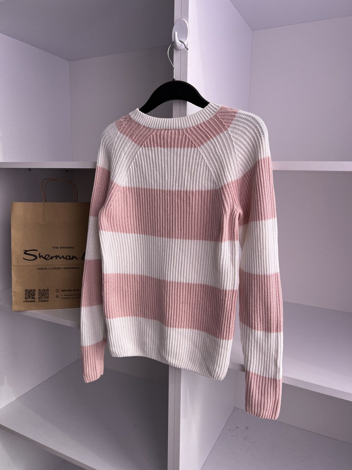 Lacoste × Vintage Vintage Lacoste Live Women’s Striped Knitted Warm Sweater Size XS / US 0-2 / IT 36-38 - 13 Thumbnail