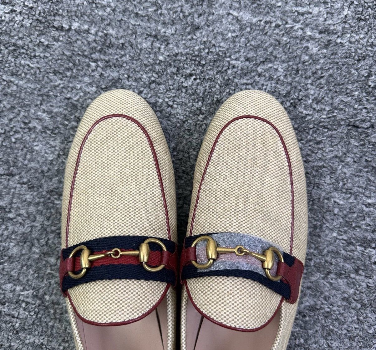 Gucci Gucci Horsebit Red Green Stripe Loafers K12 Size US 6 / IT 36 - 3 Thumbnail