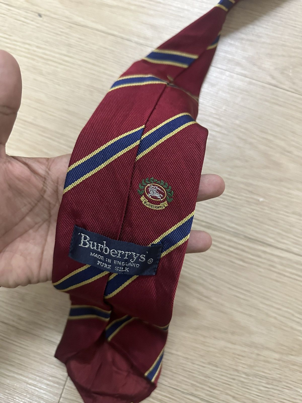 Burberry Beautiful Burberry Made In England Pure Silk Neck Tie Size ONE SIZE - 8 Thumbnail