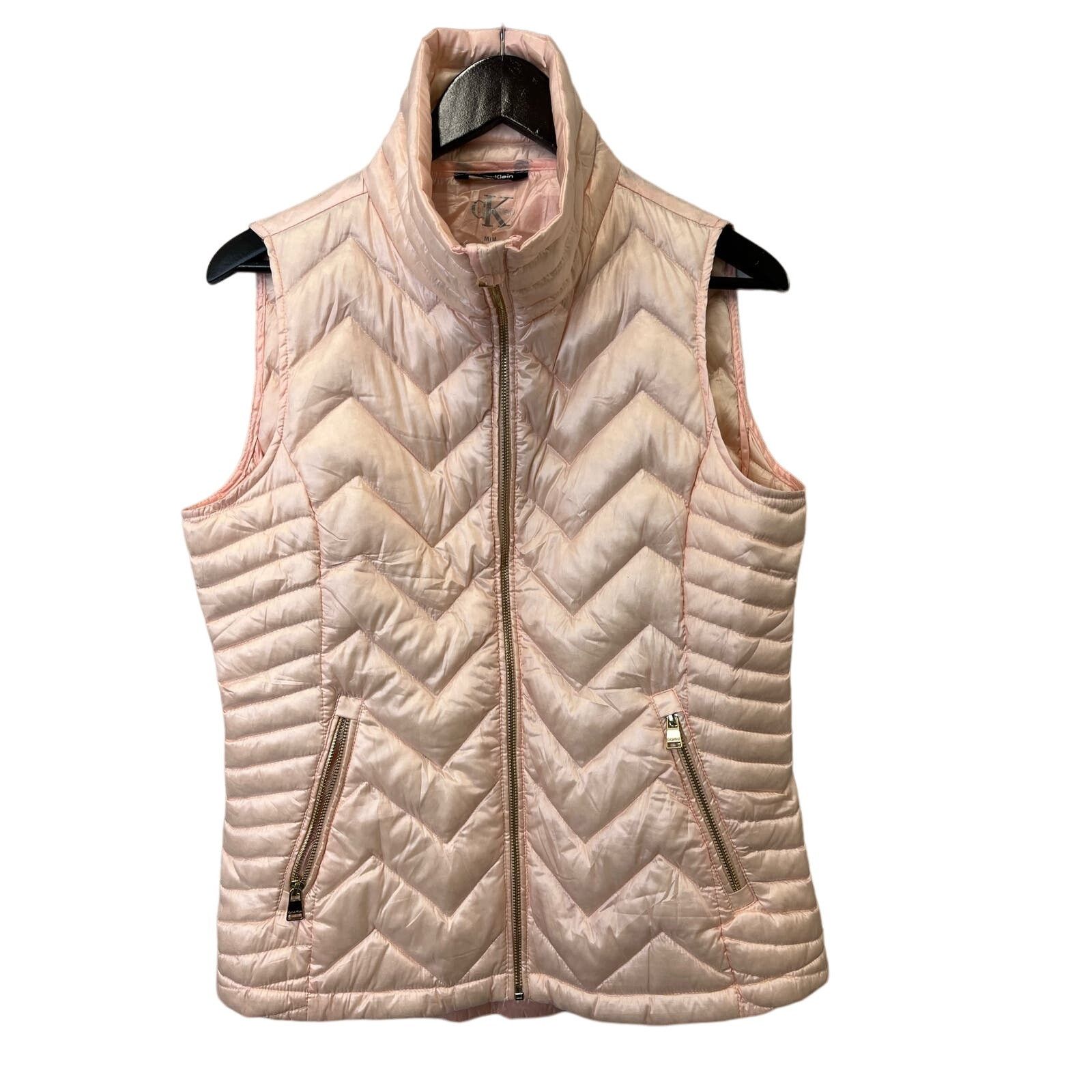 Calvin Klein Calvin Klein puffer 90% premium down vest Medium Peach Size M / US 6-8 / IT 42-44 - 1 Thumbnail