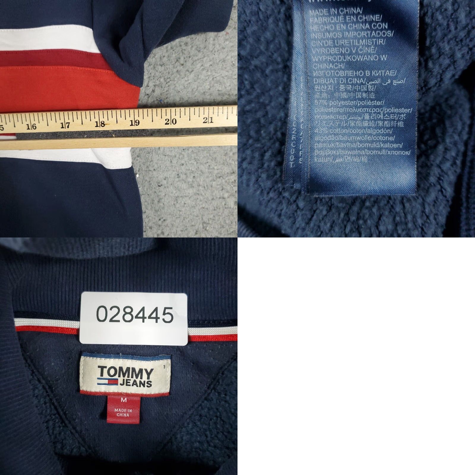 Tommy Hilfiger Tommy Hilfiger Sweater Womens Medium Blue 1/4 Zip Pullover Size M / US 6-8 / IT 42-44 - 8 Thumbnail